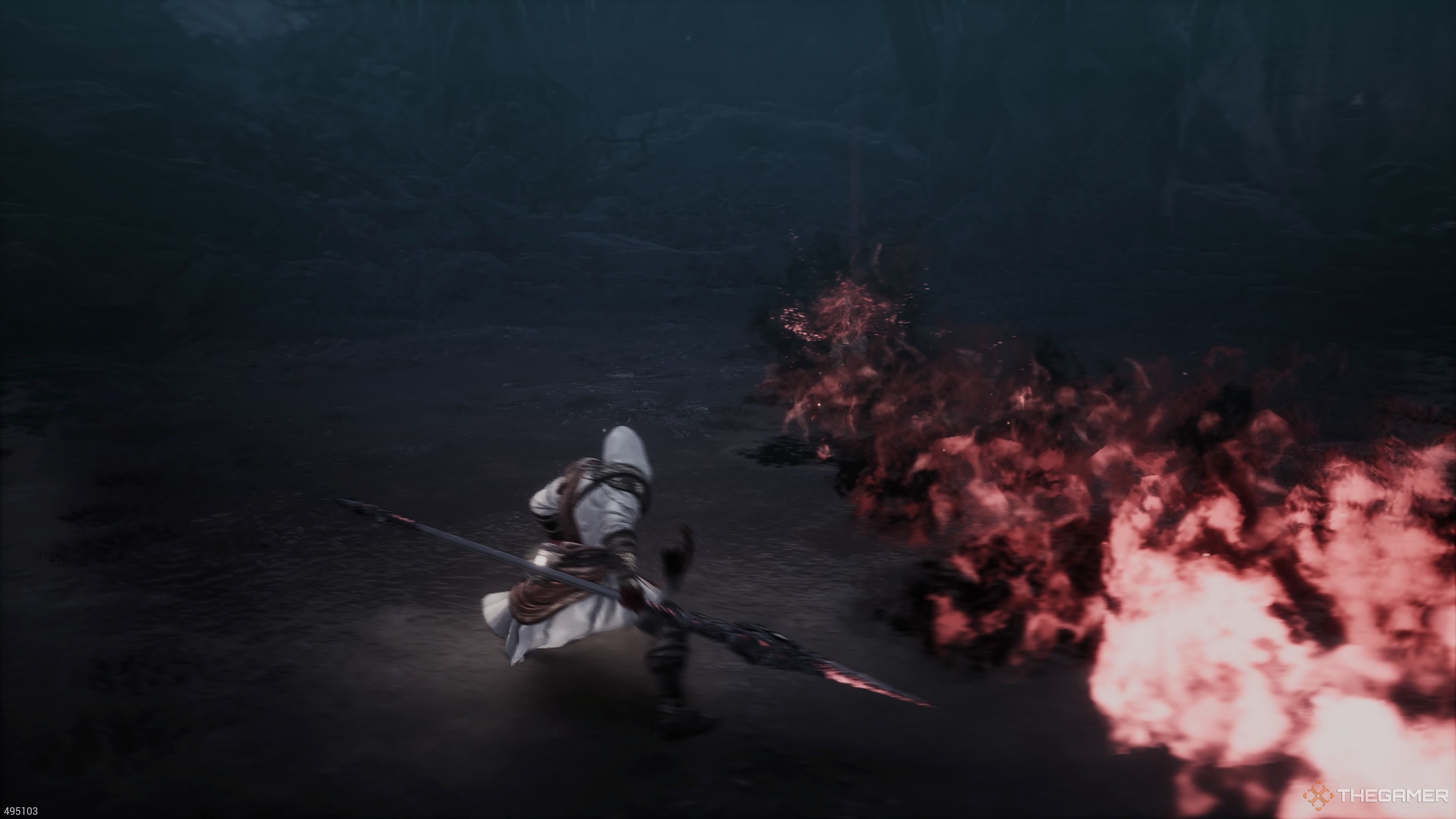Bellerian's Fire Projectile spell in The First Berserker Khazan.