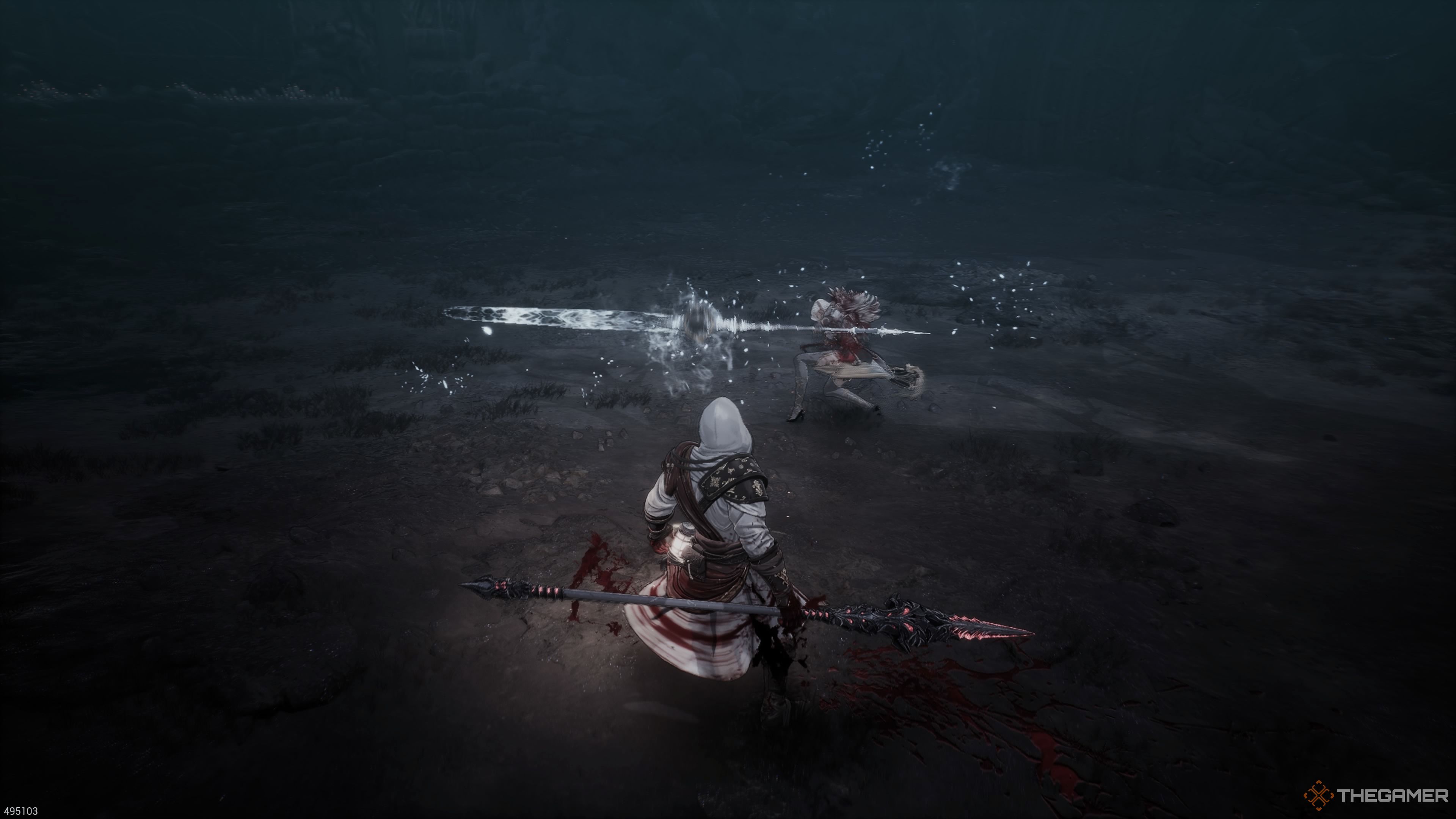 Bellerian's magic sword spell in The First Berserker Khazan.