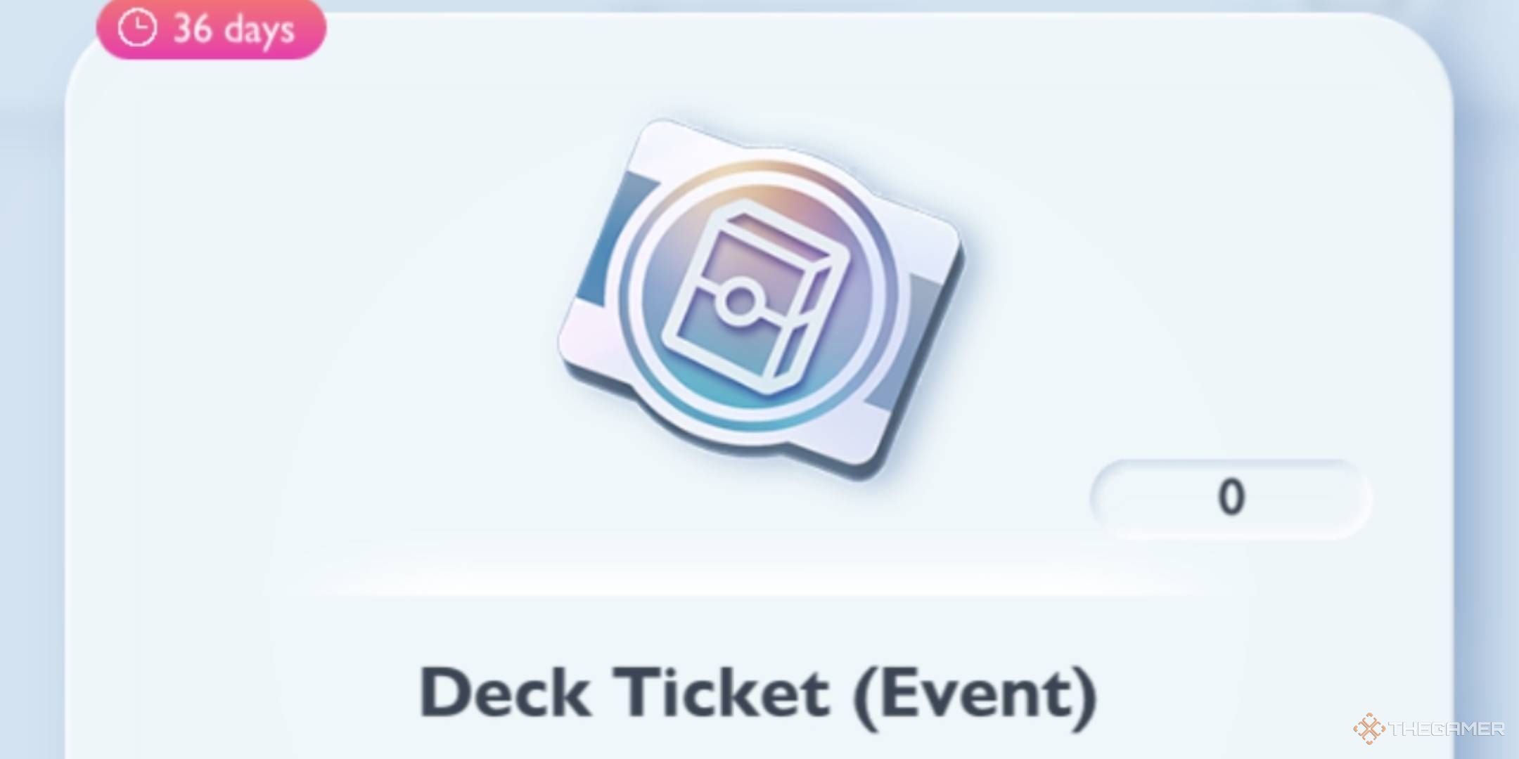 The ex Starter Deck Ticket.