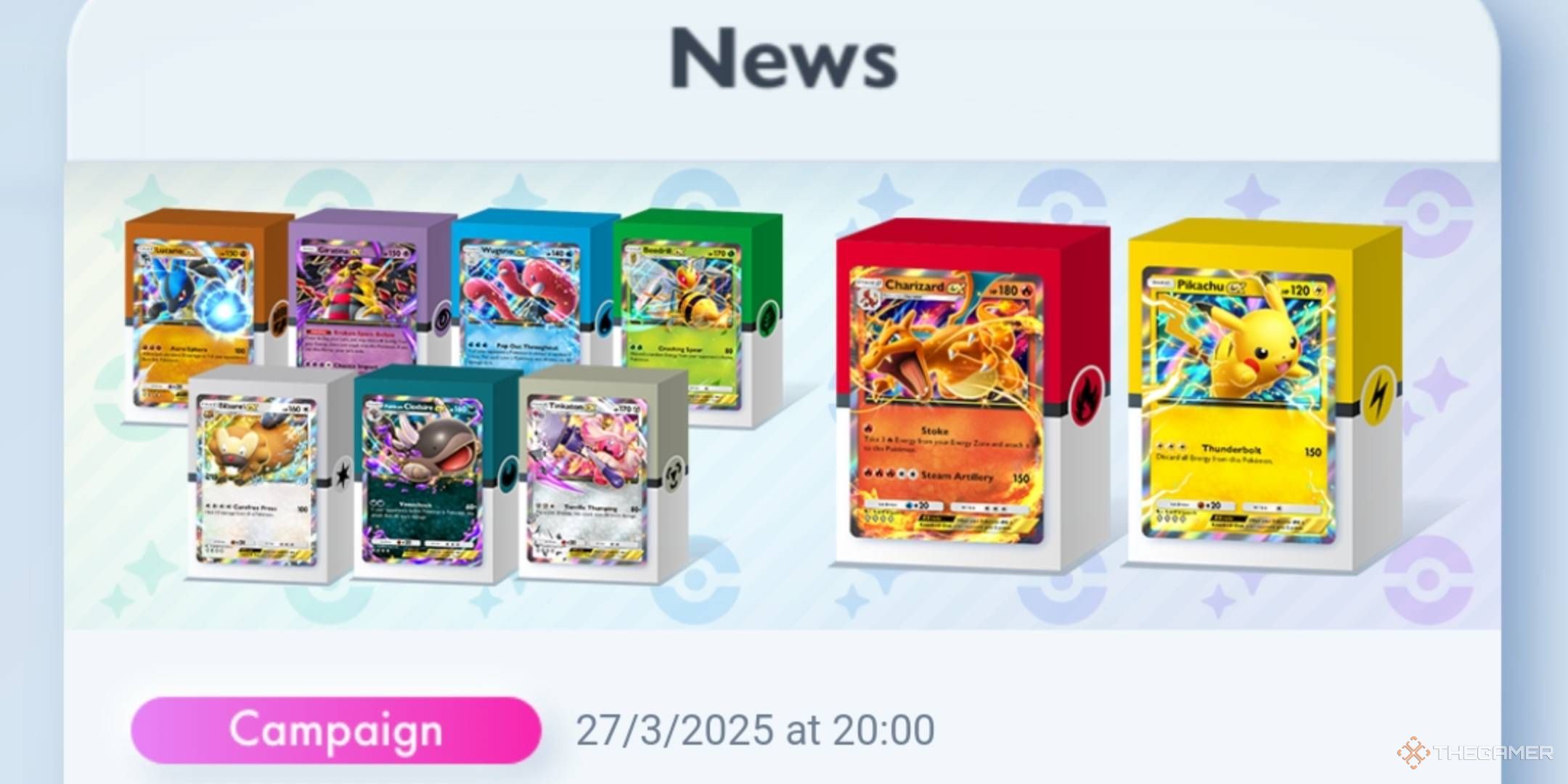 The ex Starter Decks announcement.