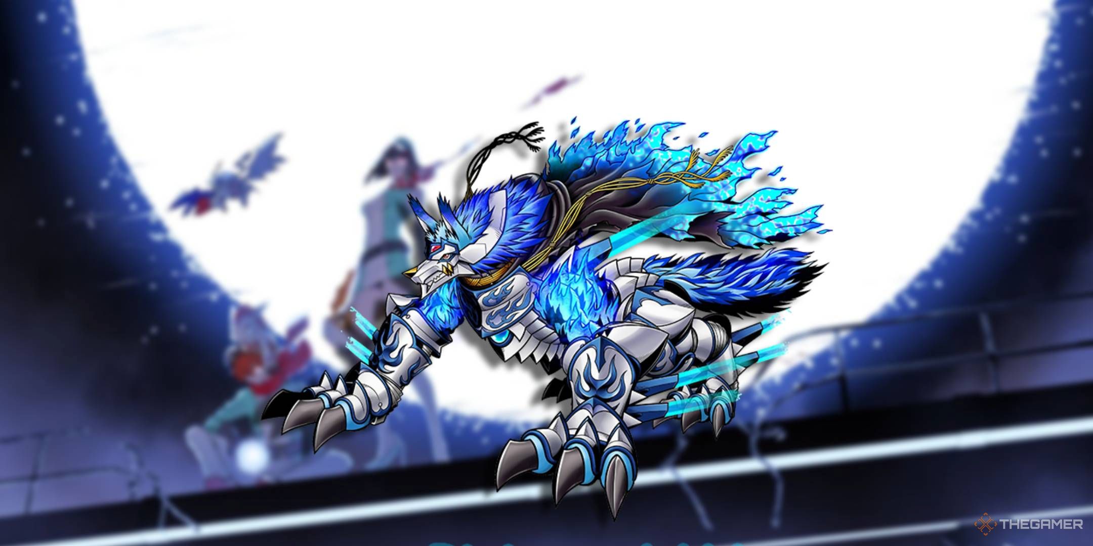 Fenriloogamon from Digimon Seekers.