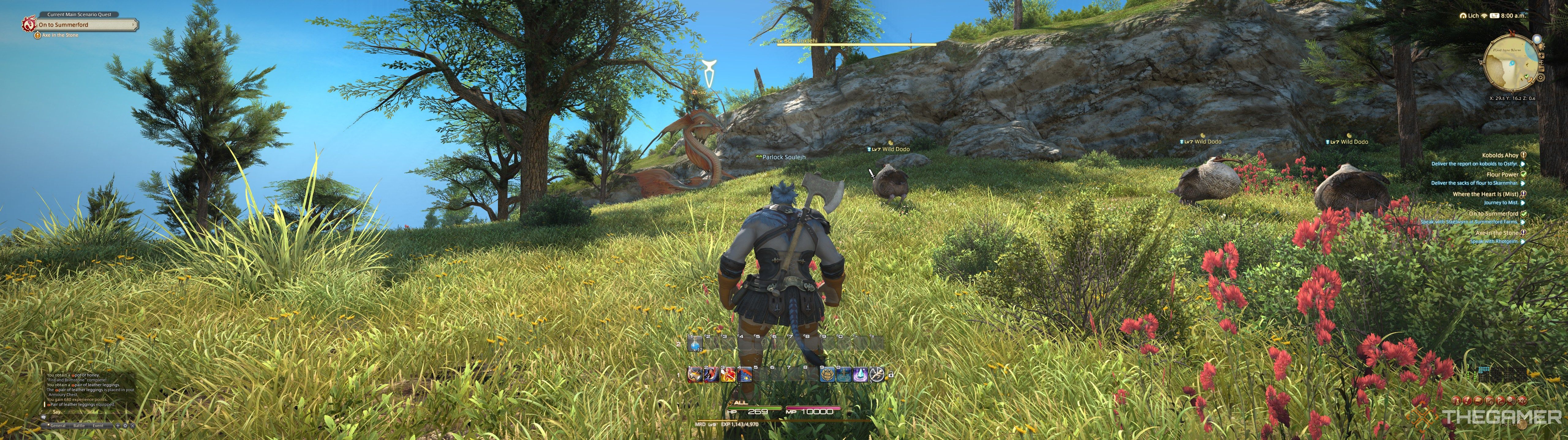 An ultrawide screenshot of Final Fantasy 14.