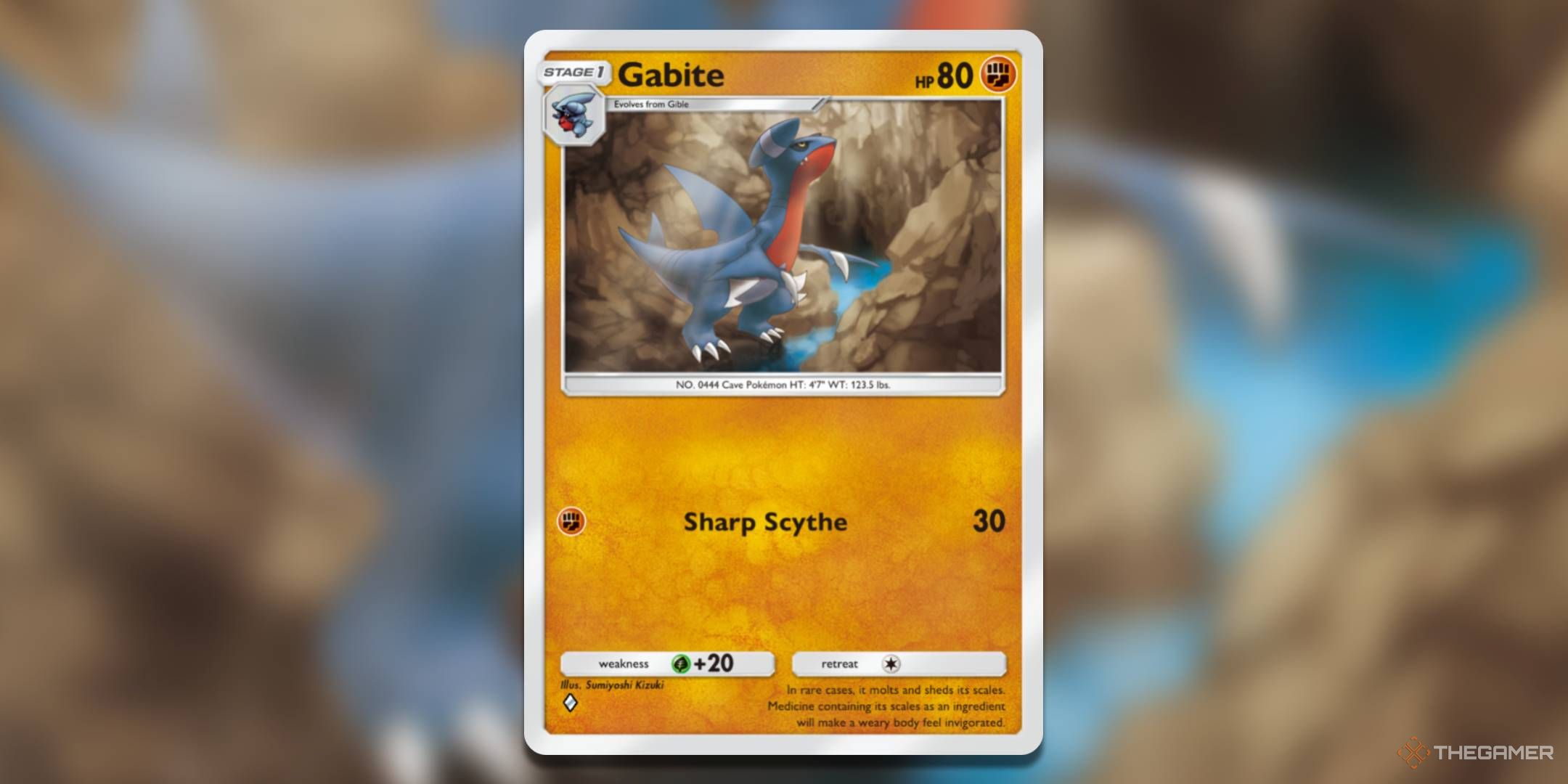 The Gabite card, from Triumphant Light.