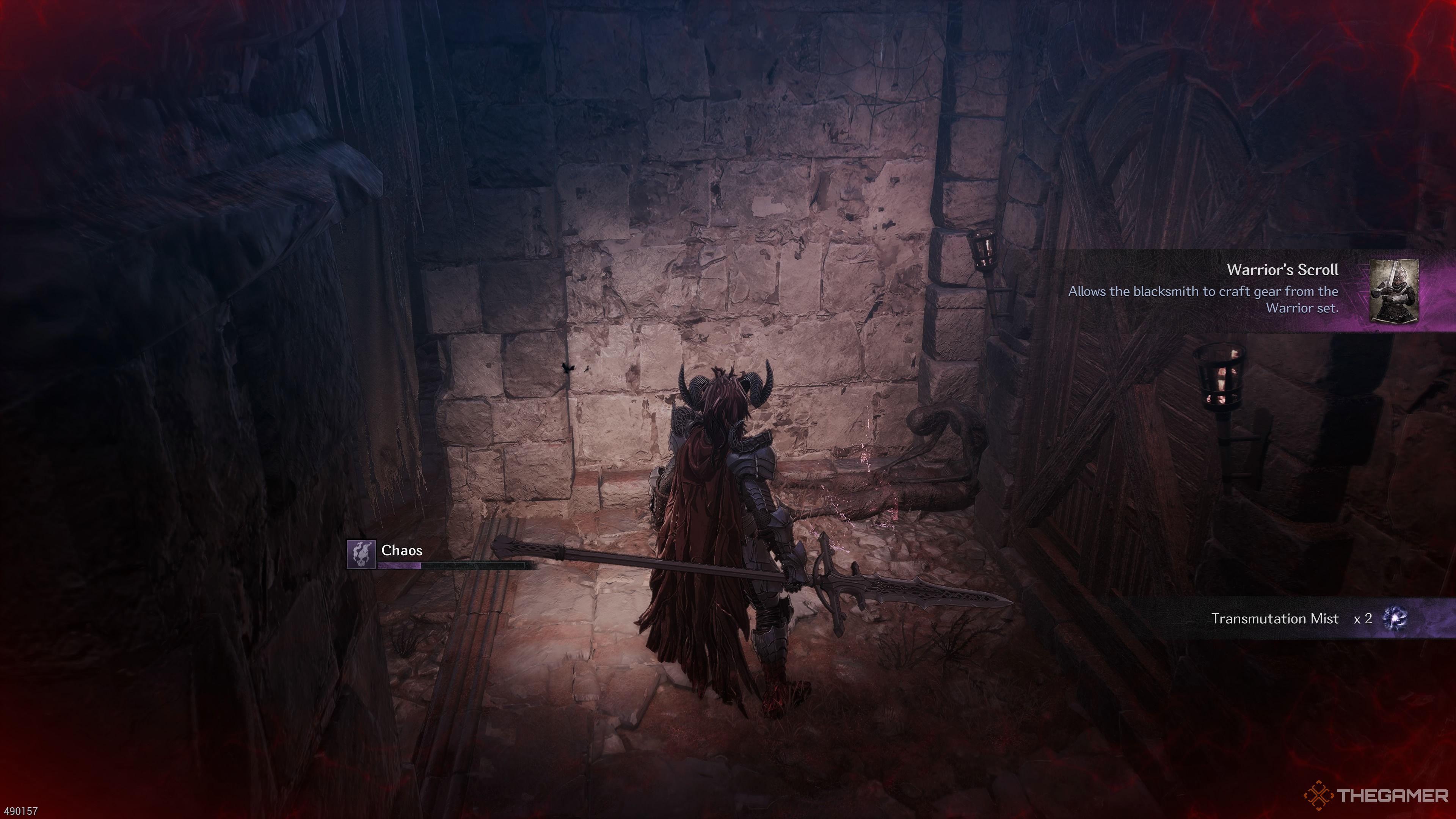 Getting the Warrior's Scroll in the Why Have You Forsaken Us Stage in The First Berserker Khazan.
