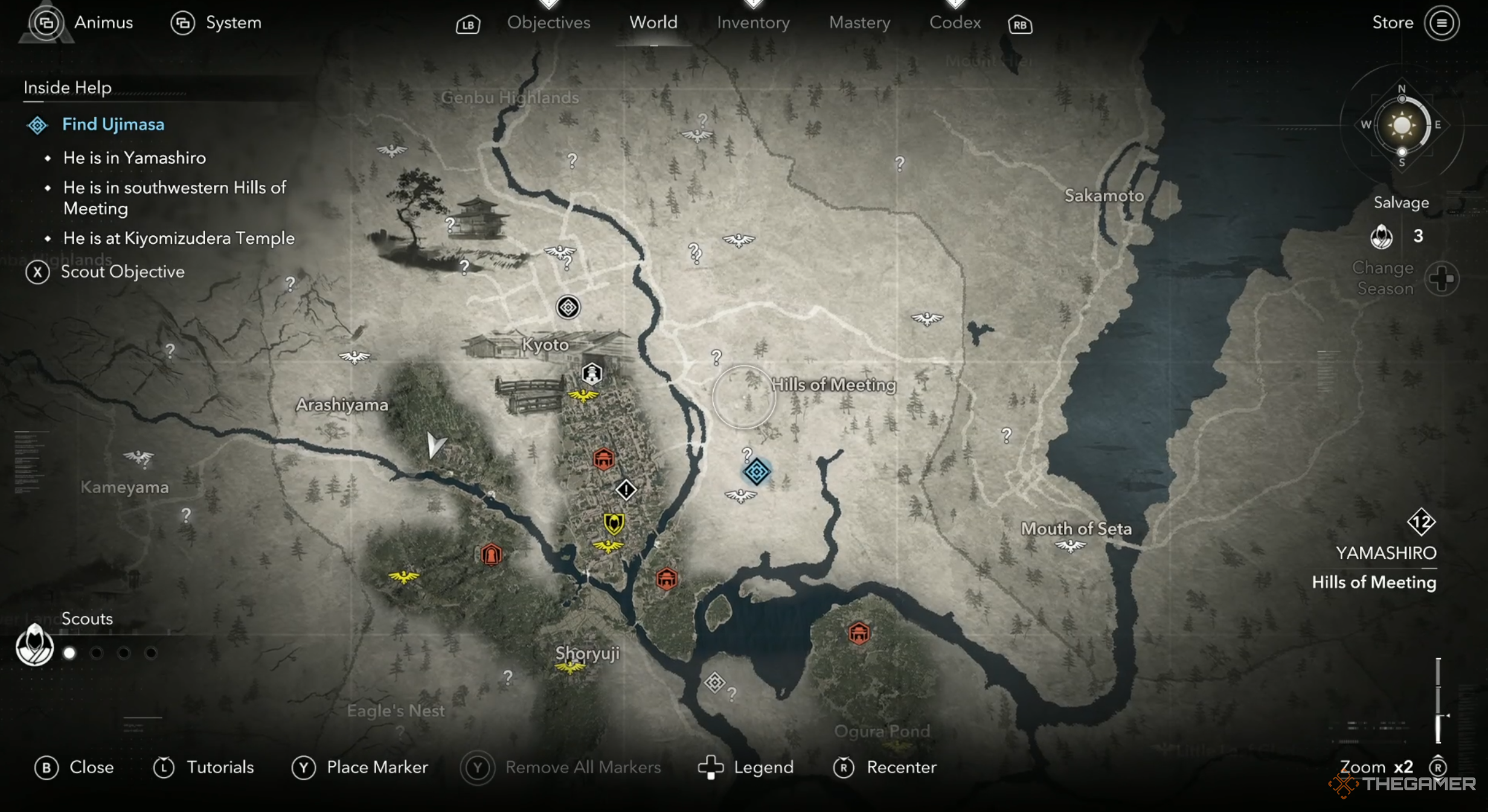 The start of the Inside Help mission in Assassin's Creed Shadows.