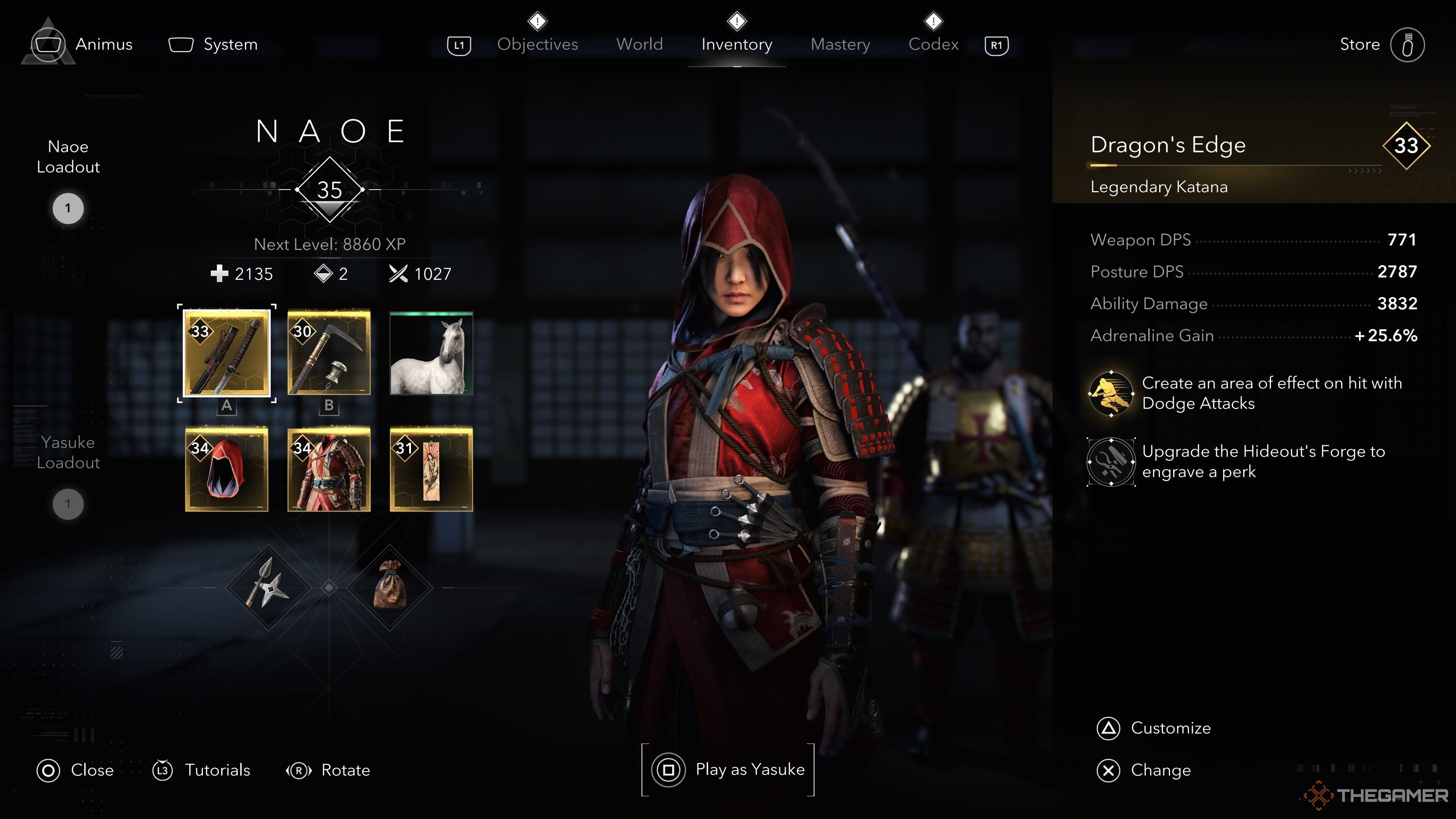 Naoe in her Master Assassin outfit in Assassin's Creed Shadows.