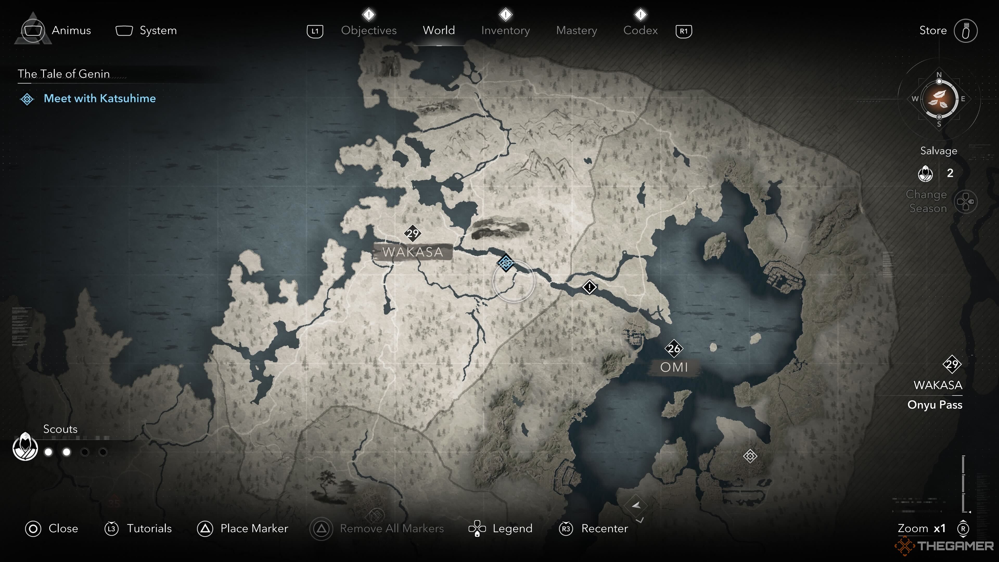 The start of the The Tale Of Genin mission in Assassin's Creed Shadows.