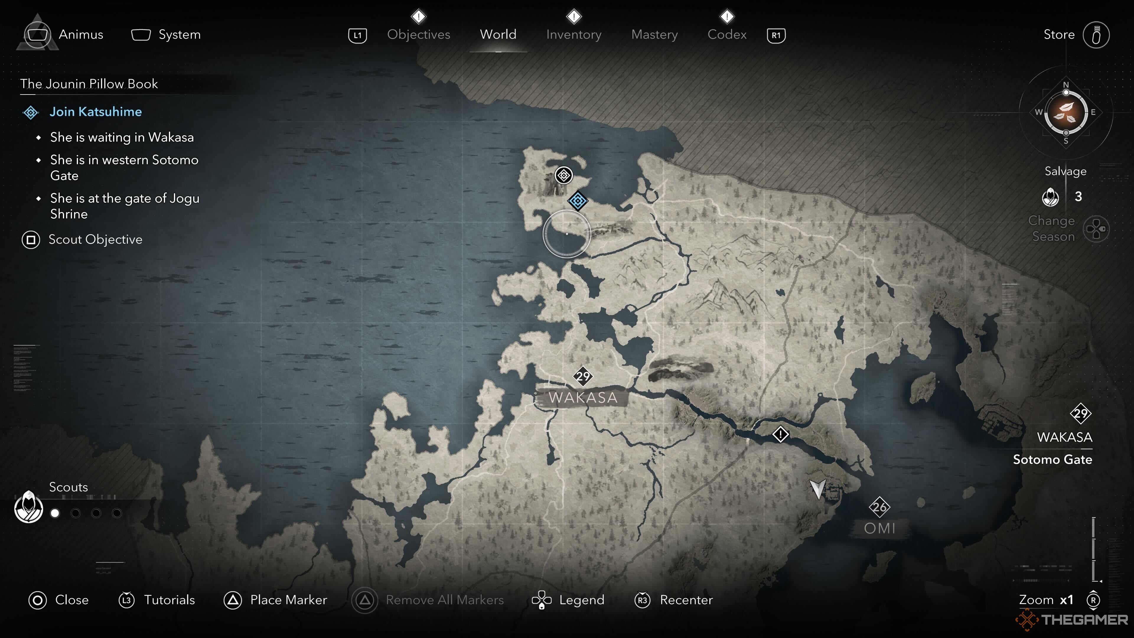 The start of the Jounin Pillow Book mission in Assassin's Creed Shadows.