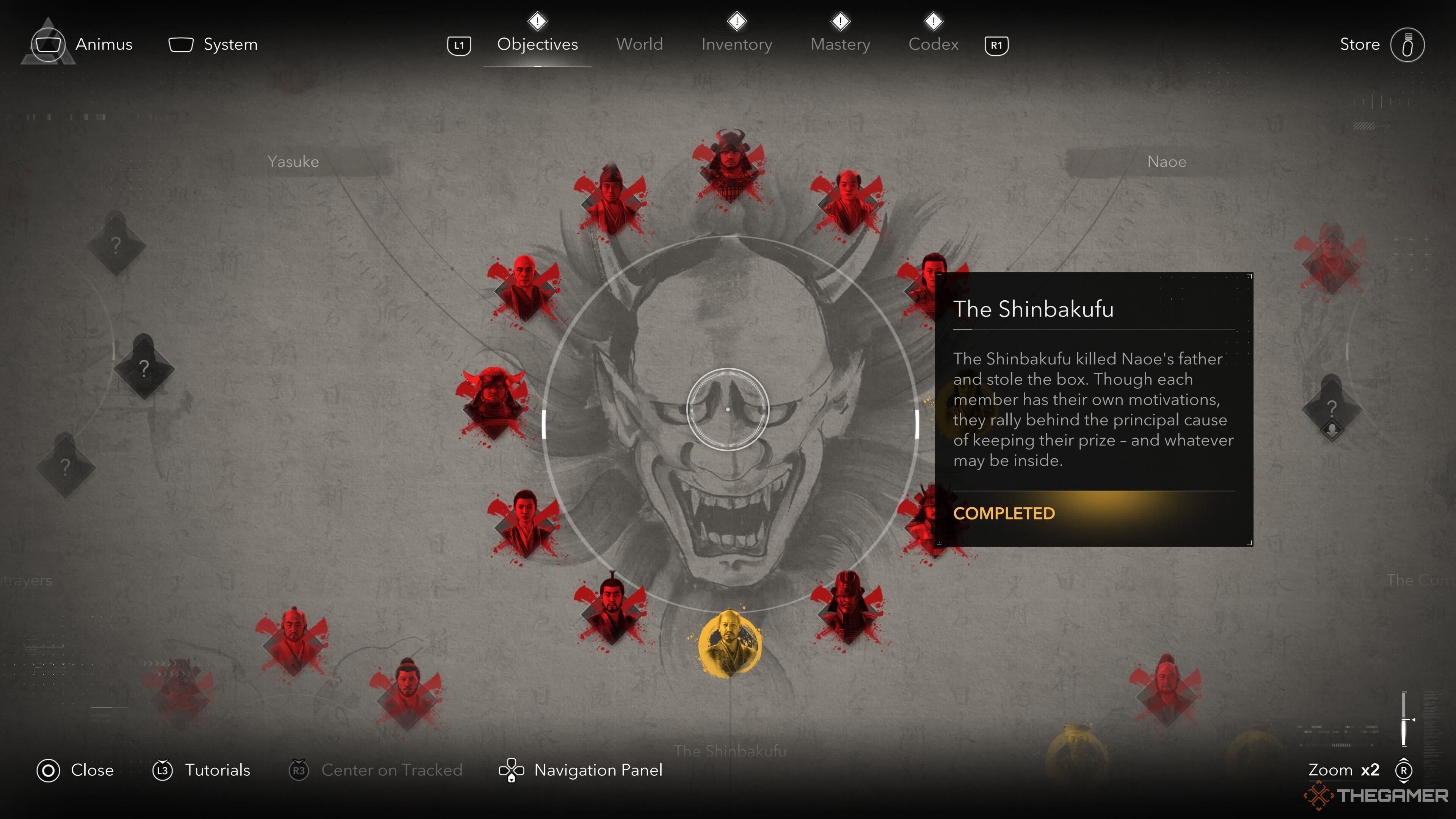 The finished Shinbakfu board in Assassin's Creed Shadows.