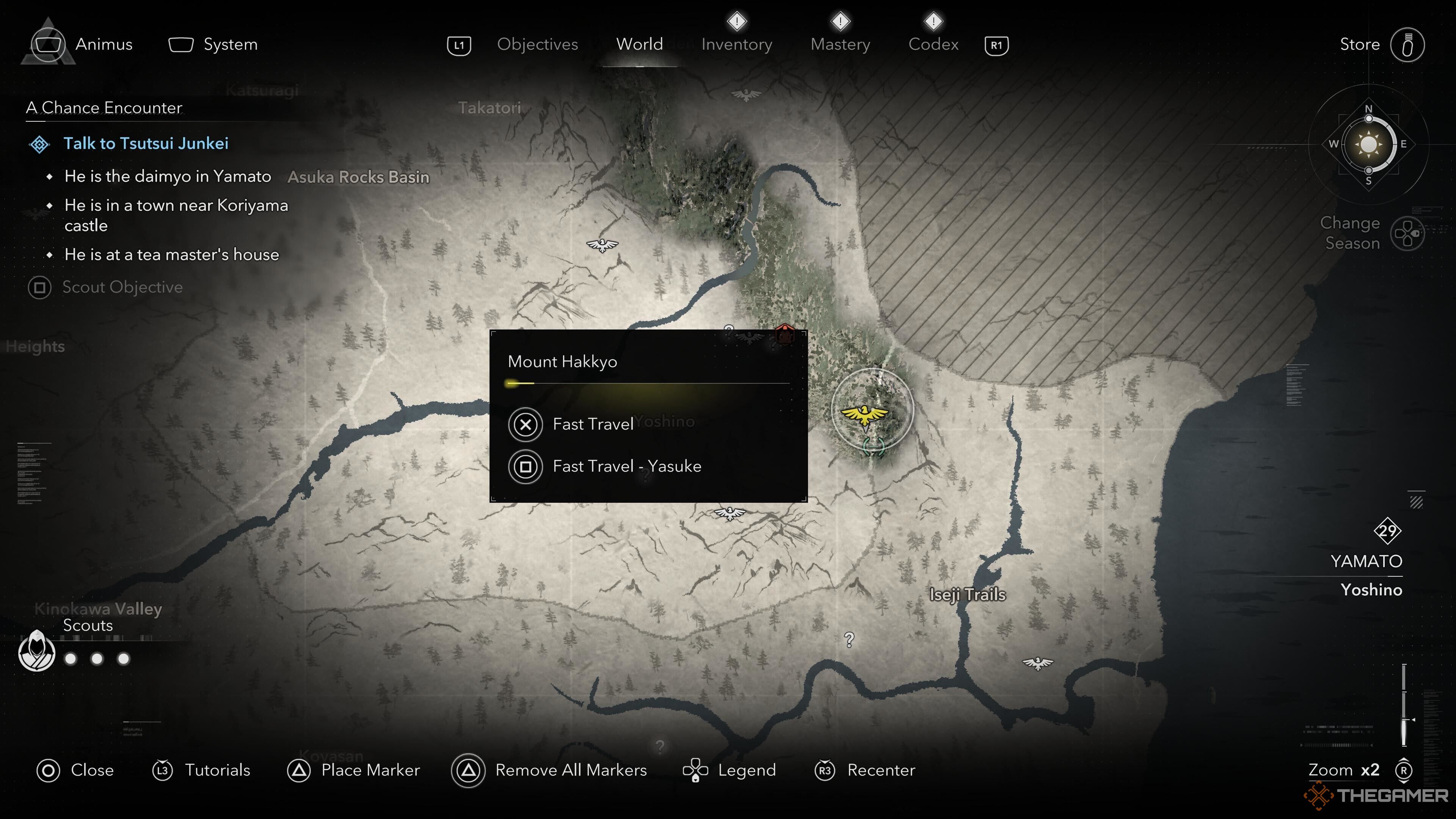 The highest point in the map location in Assassin's Creed Shadows.