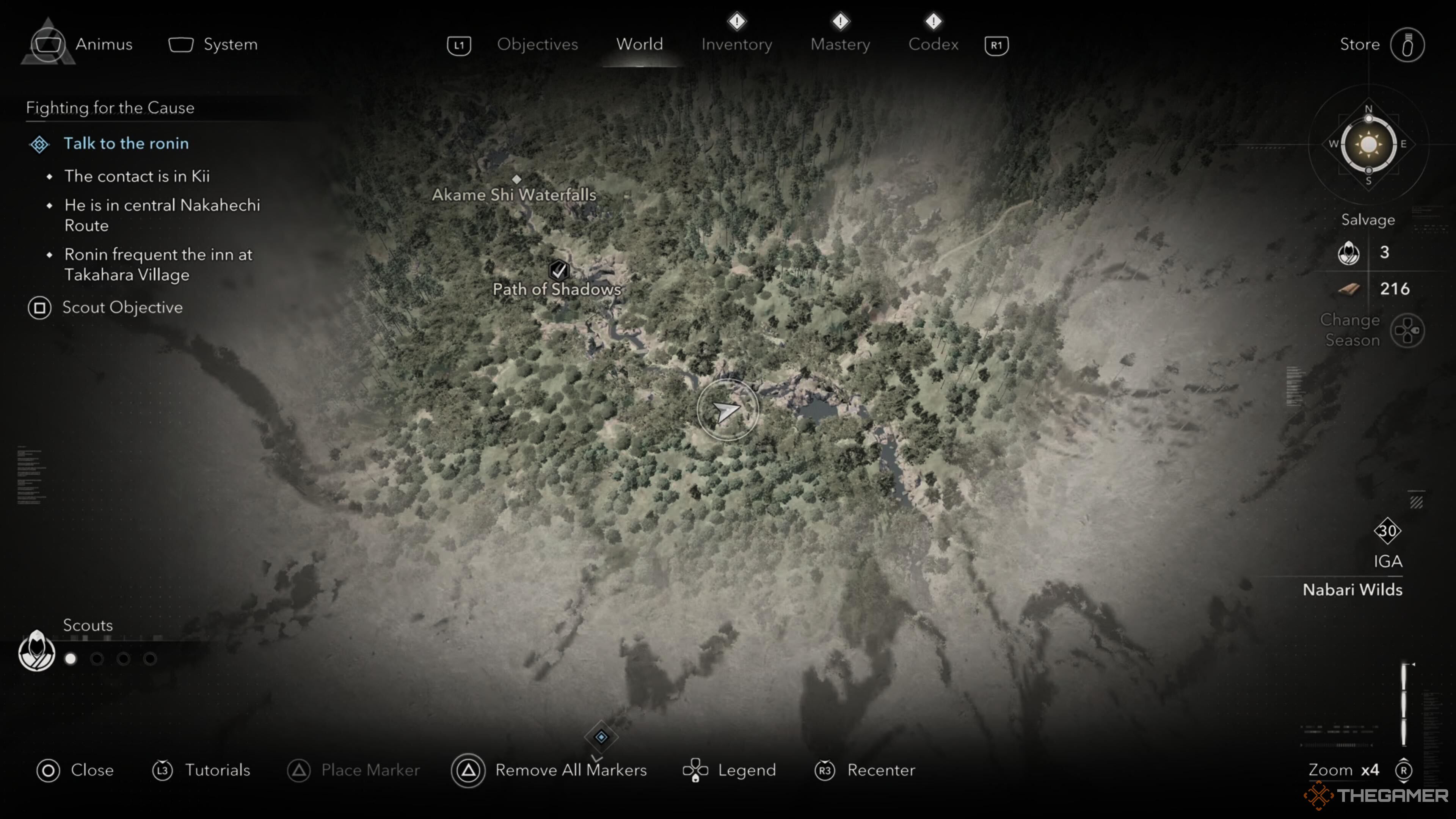 Path of Shadows location in Assassin's Creed Shadows.