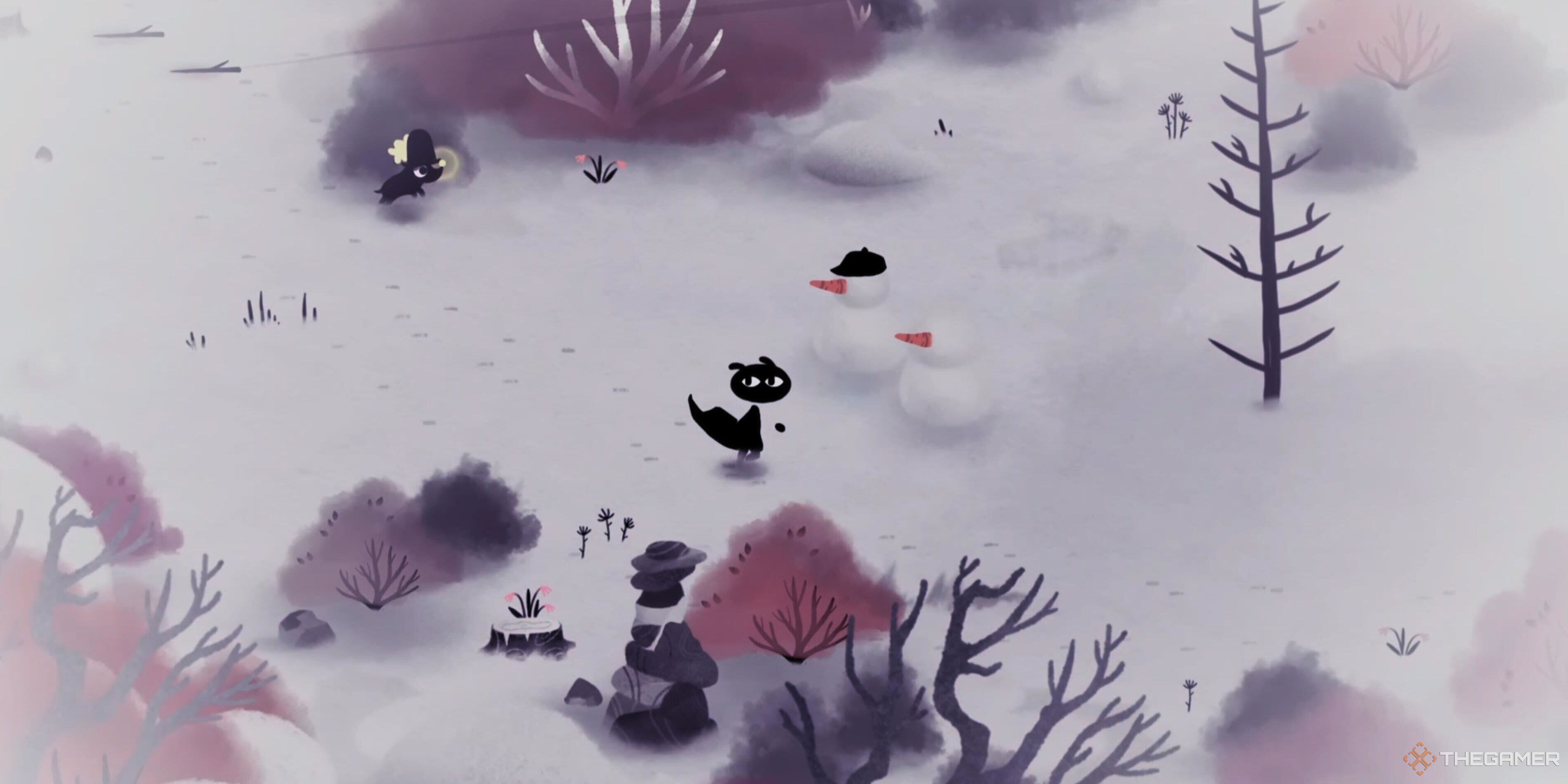 Making a snowman in Koira.