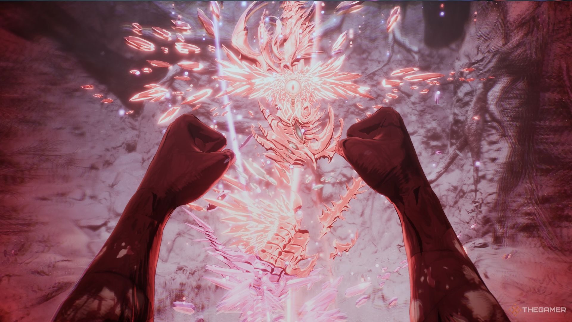 Khazan forming a Blade Nexus for the first time in The First Berserker Khazan.