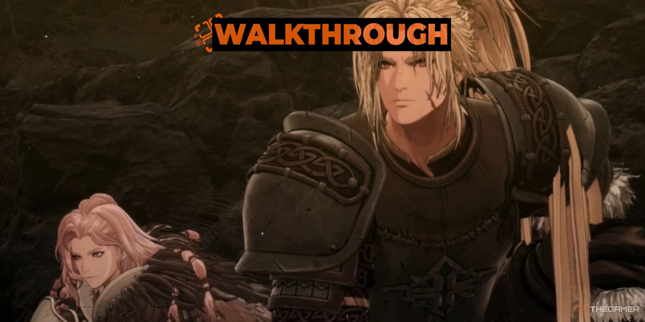 Khazan standing alongside Elamein in The First Berserker Khazan.