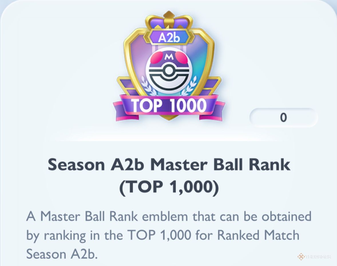 Master Ball Rank Season A2b inPokemon TCG Pocket