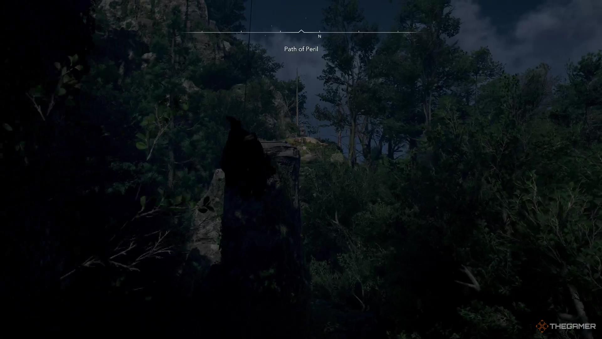 Naoe swings across a large gap with her grapple in Assassin's Creed Shadows.