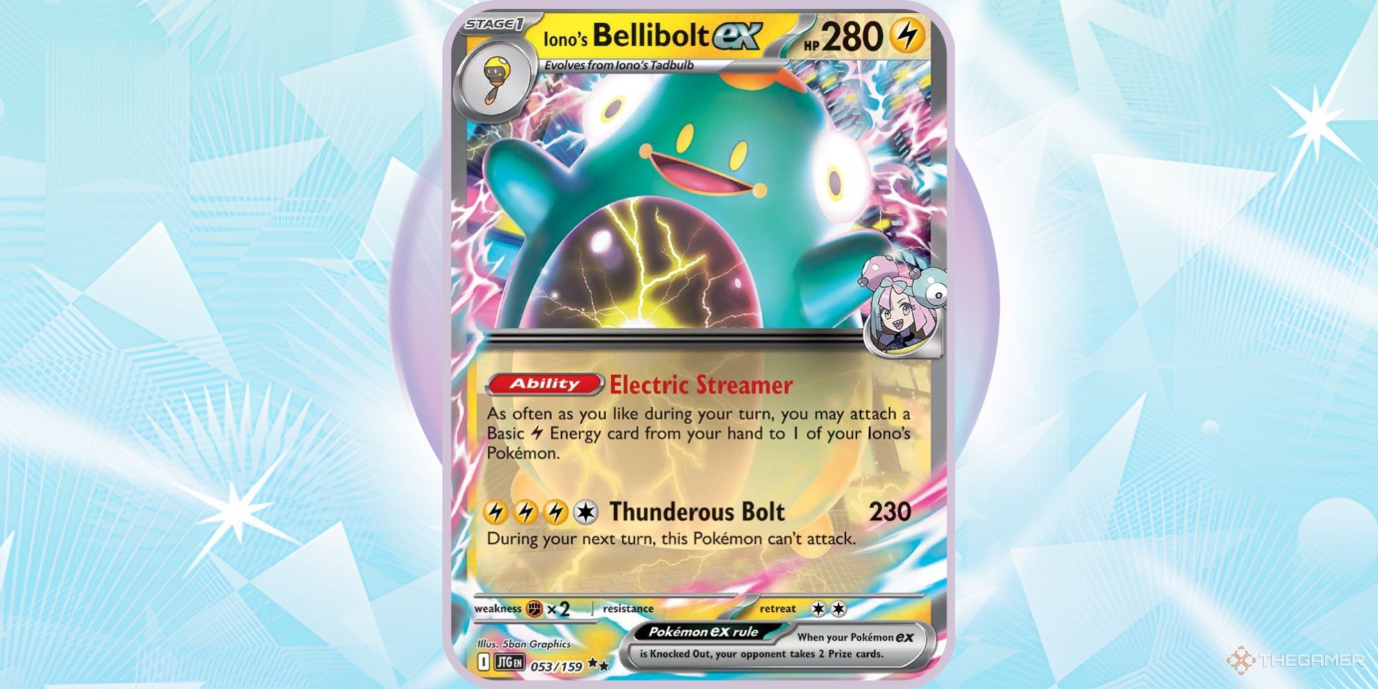 Pokemon TCG Journey Together Iono's Bellibolt EX