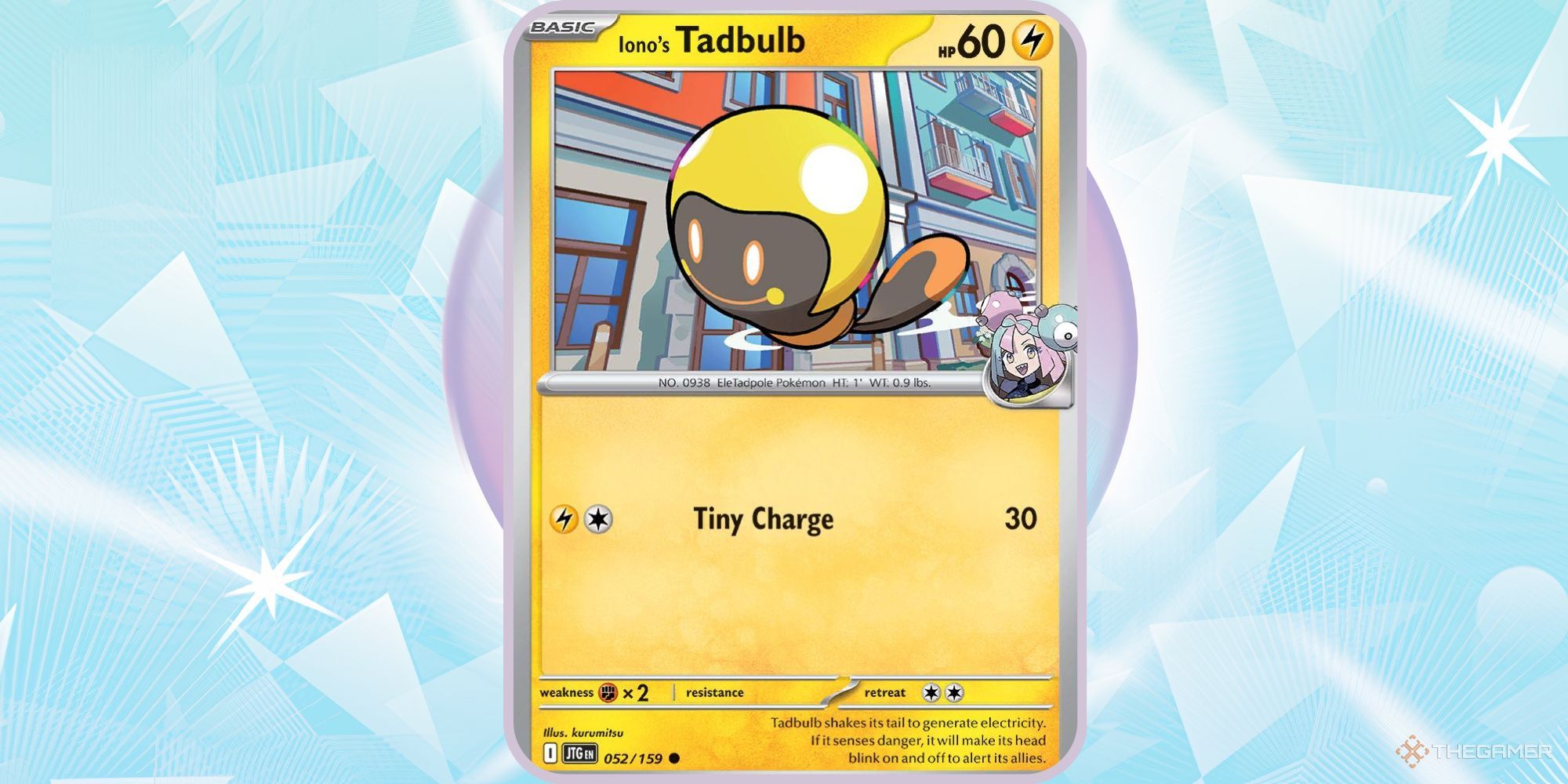 Pokemon TCG Journey Together Iono's Tadbulb