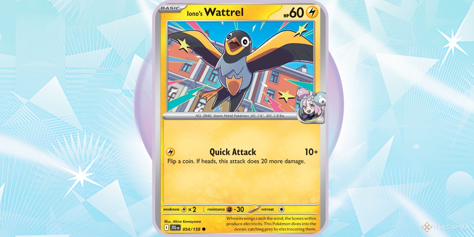 Pokemon TCG Journey Together Iono's Wattrel