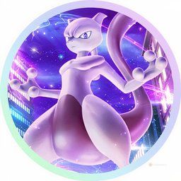 Pokemon Trading Card Game Pocket Mewtwo genetic apex player icon.
