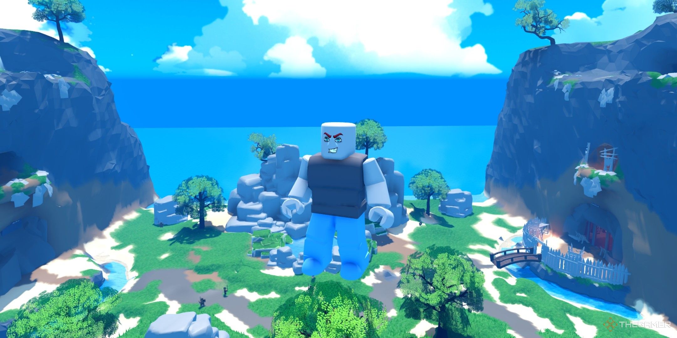 a player in Unga Bunga Caveman Tycoon on Roblox
