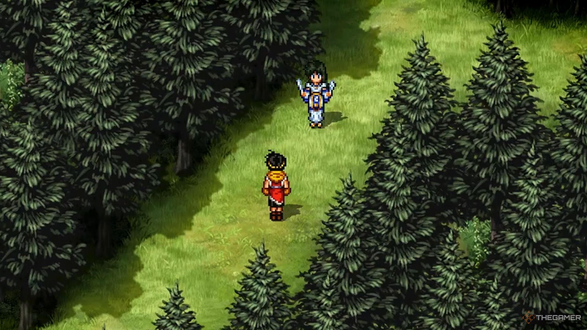Running into Viki on the Path to Matilda in Suikoden 2 HD Remix