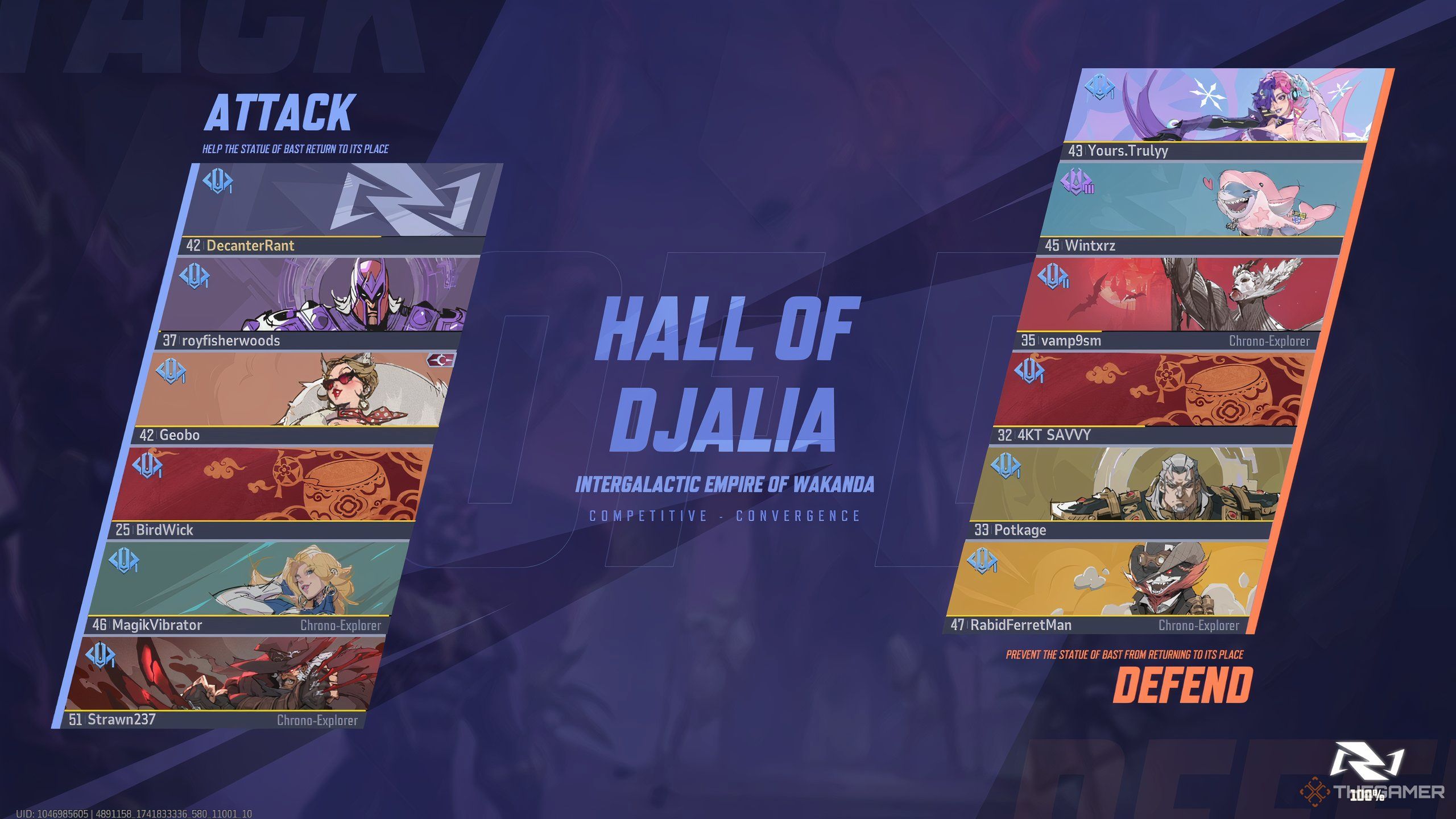 The comp matchmaking screen in Marvel Rivals.