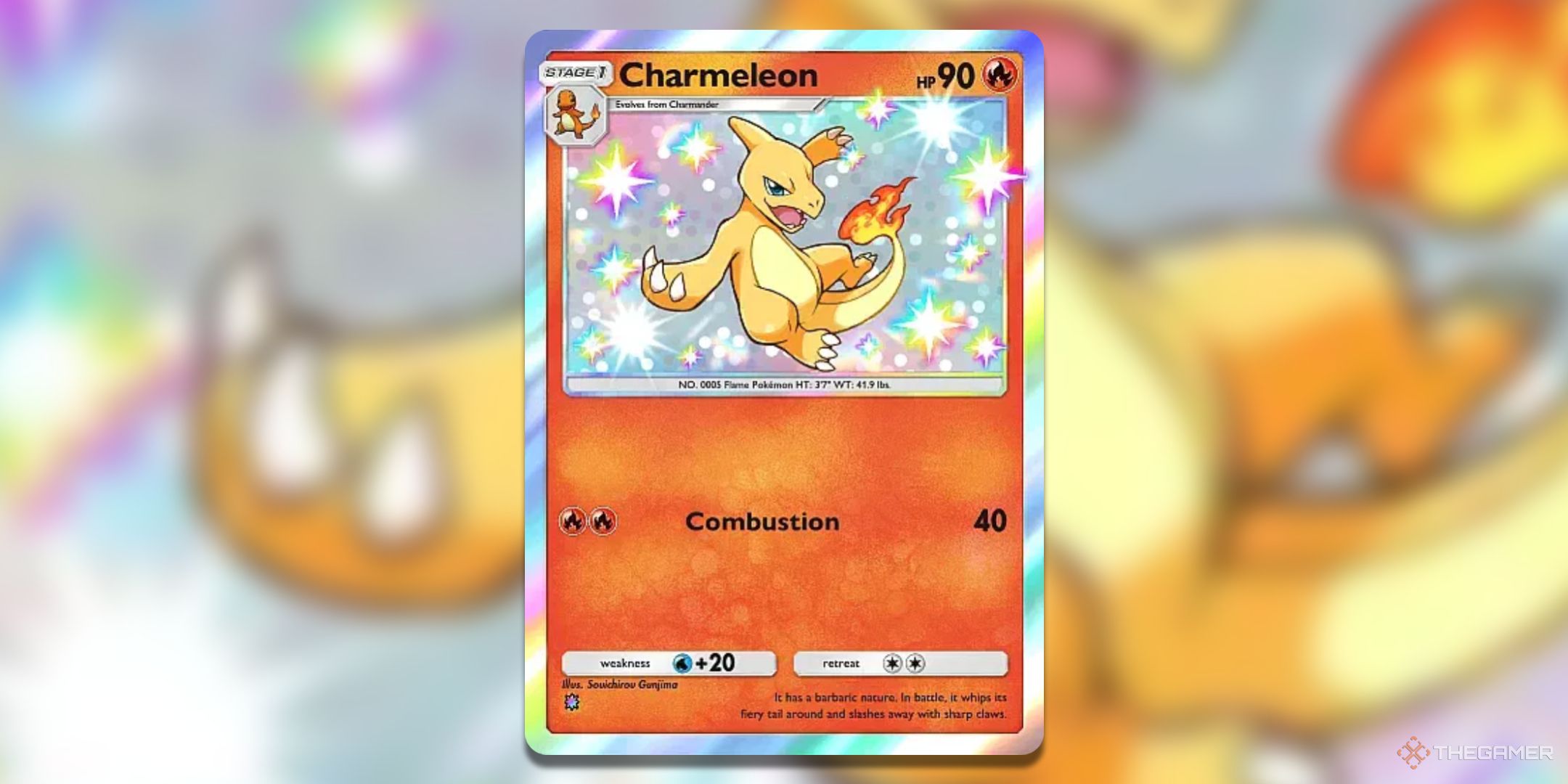 Shiny Charmeleon Pokemon TCG Pocket Shining Revelry Card Art.