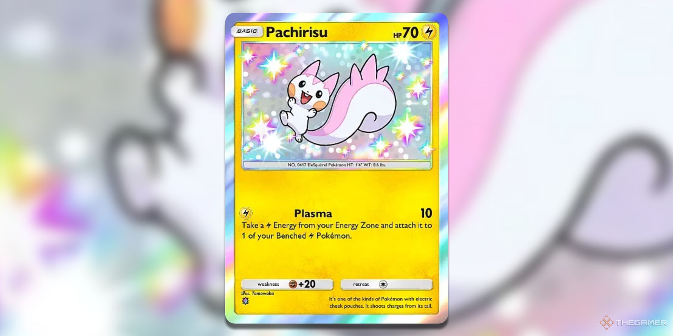 Shiny Pachirisu Pokemon TCG Pocket Shining Revelry Card Art.