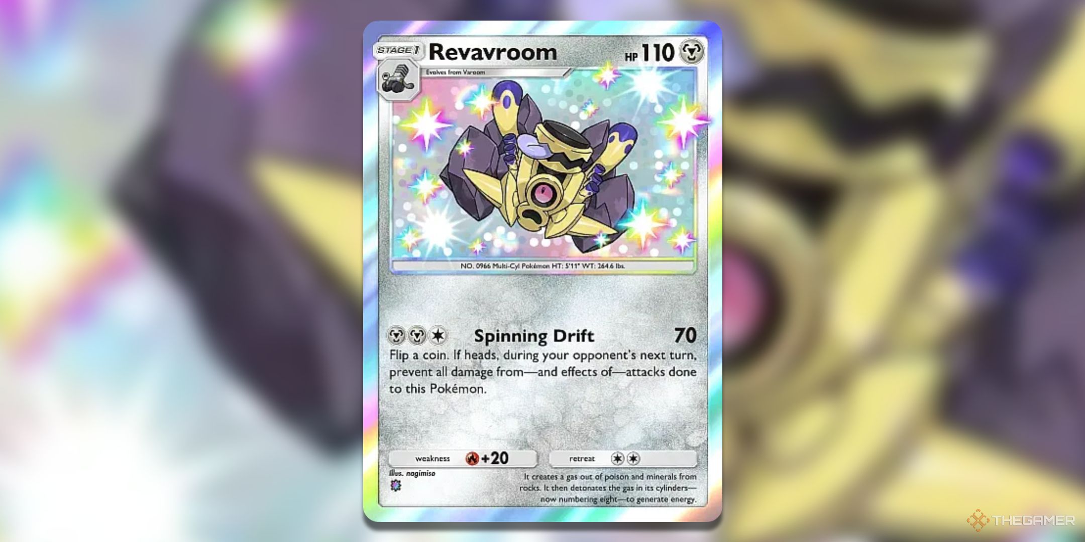 Shiny Revavroom Pokemon TCG Pocket Shining Revelry Card Art.