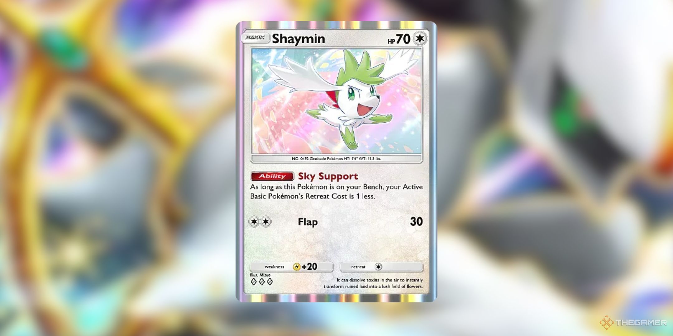 Sky Support Shaymin from Pokemon Pocket.-1