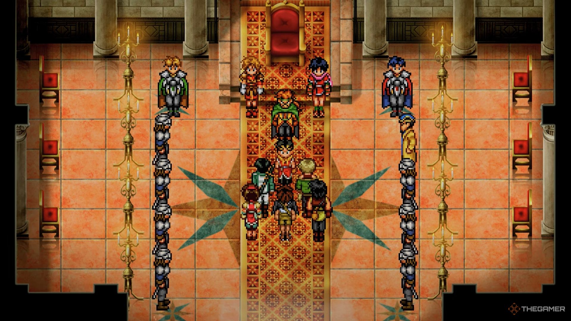 Speaking to Lepant at Gregminster in Suikoden 2 HD Remaster.
