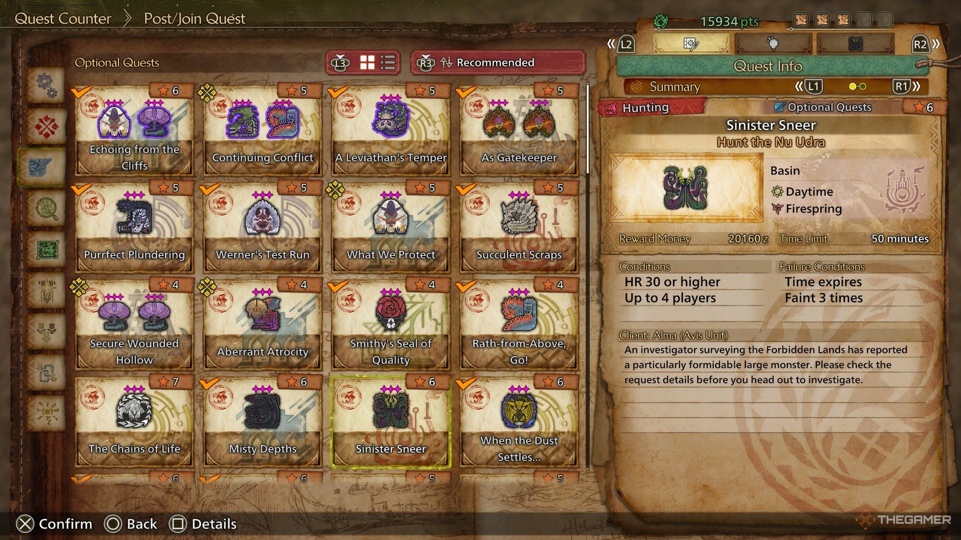 The Black Flame High Rank quest in Monster Hunter Wilds.