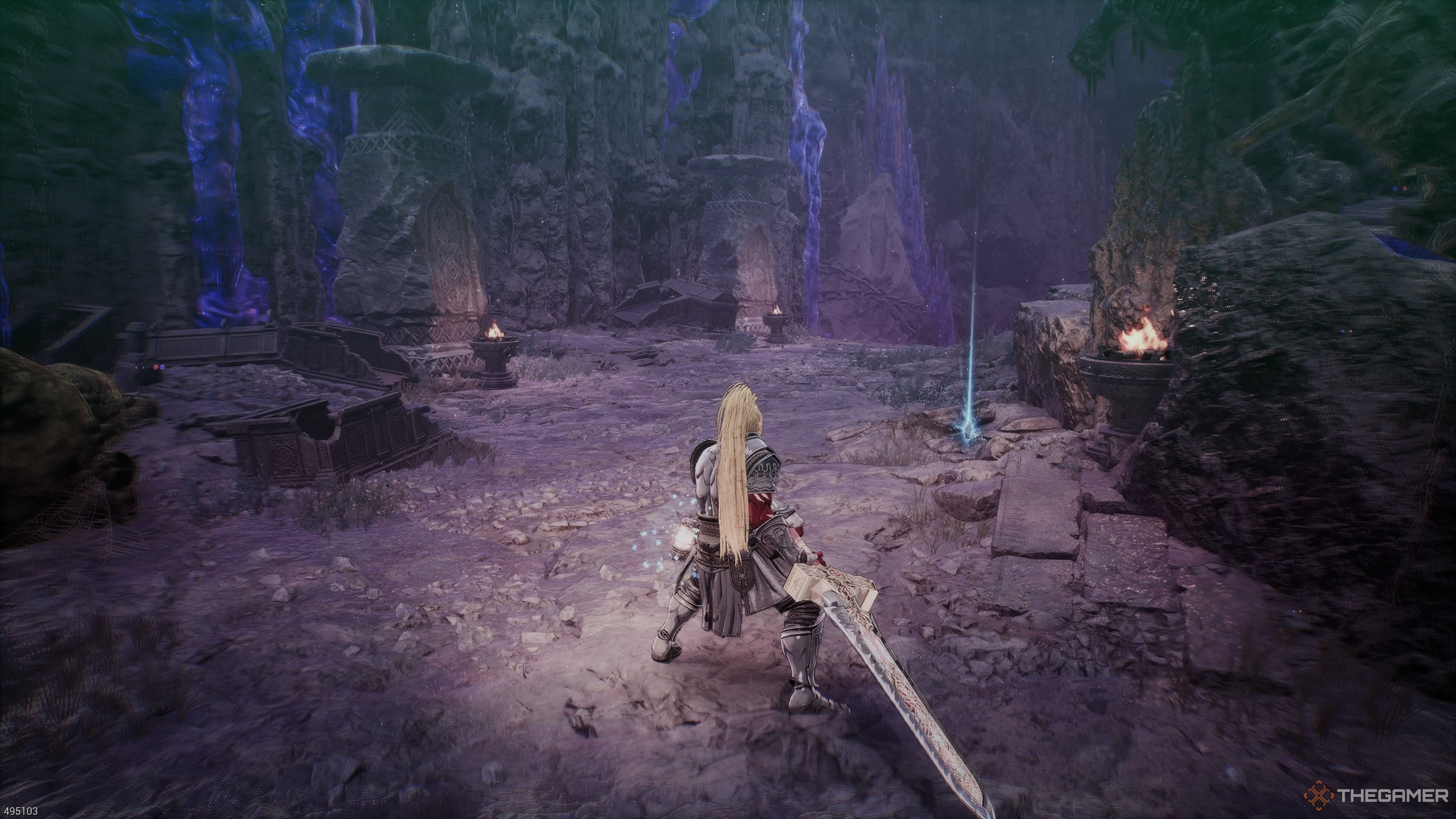 The center path of the Hermit Mountains in The First Berserker Khazan.