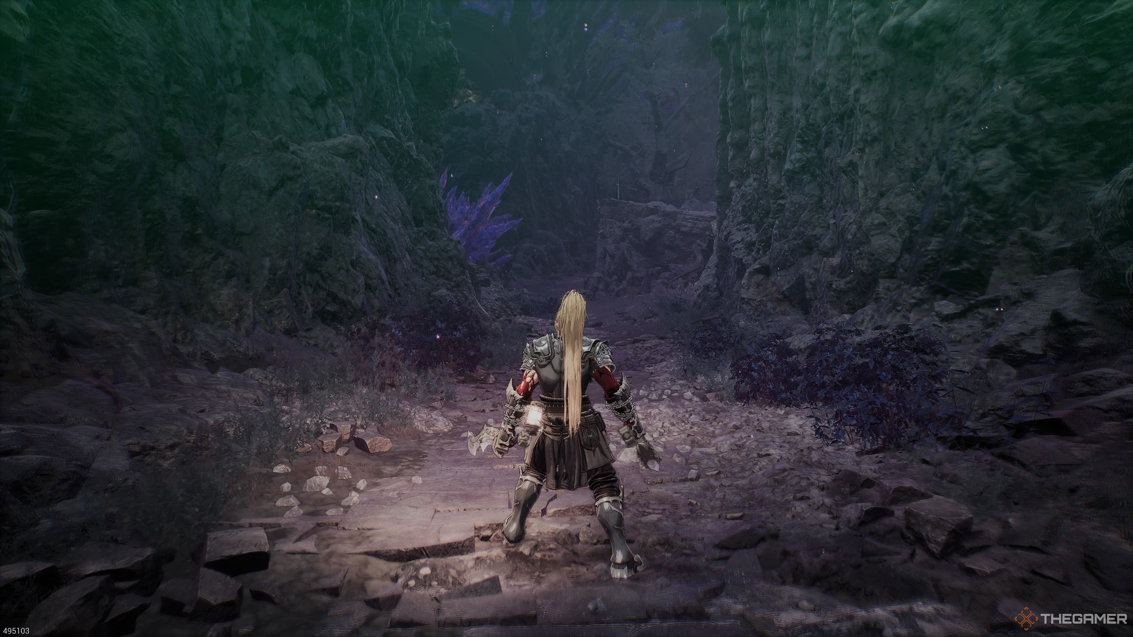 The left path of the Hermit Mountains in The First Berserker Khazan.