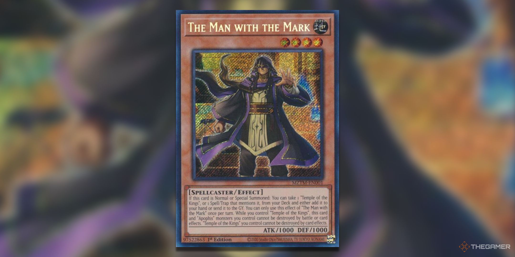 The Man With The Mark Yu-Gi-Oh! TCG Maze of the Master Card Art.