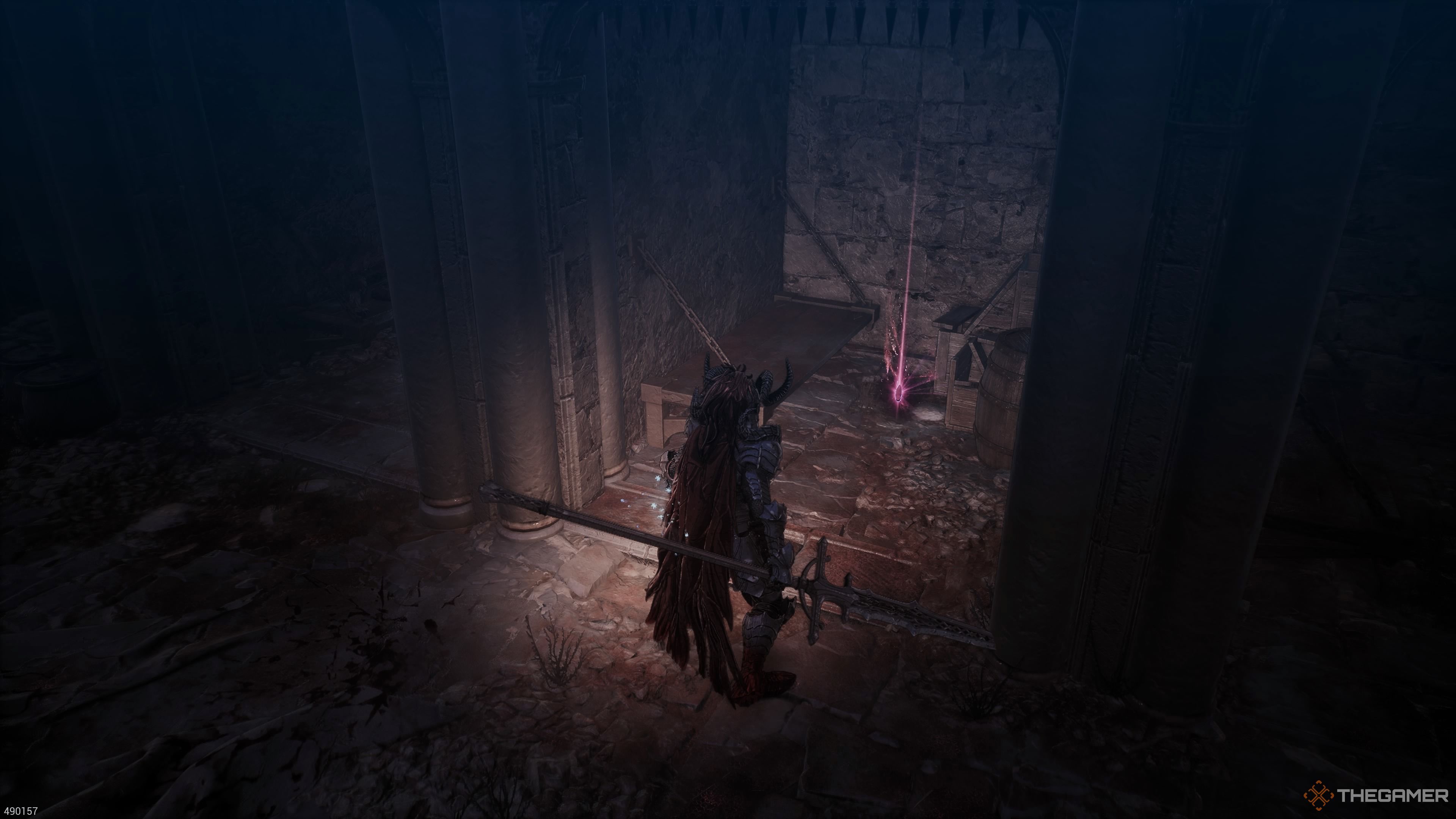 The Necklace of Sealed Plague in the Why Have You Forsaken Us Stage in The First Berserker Khazan.