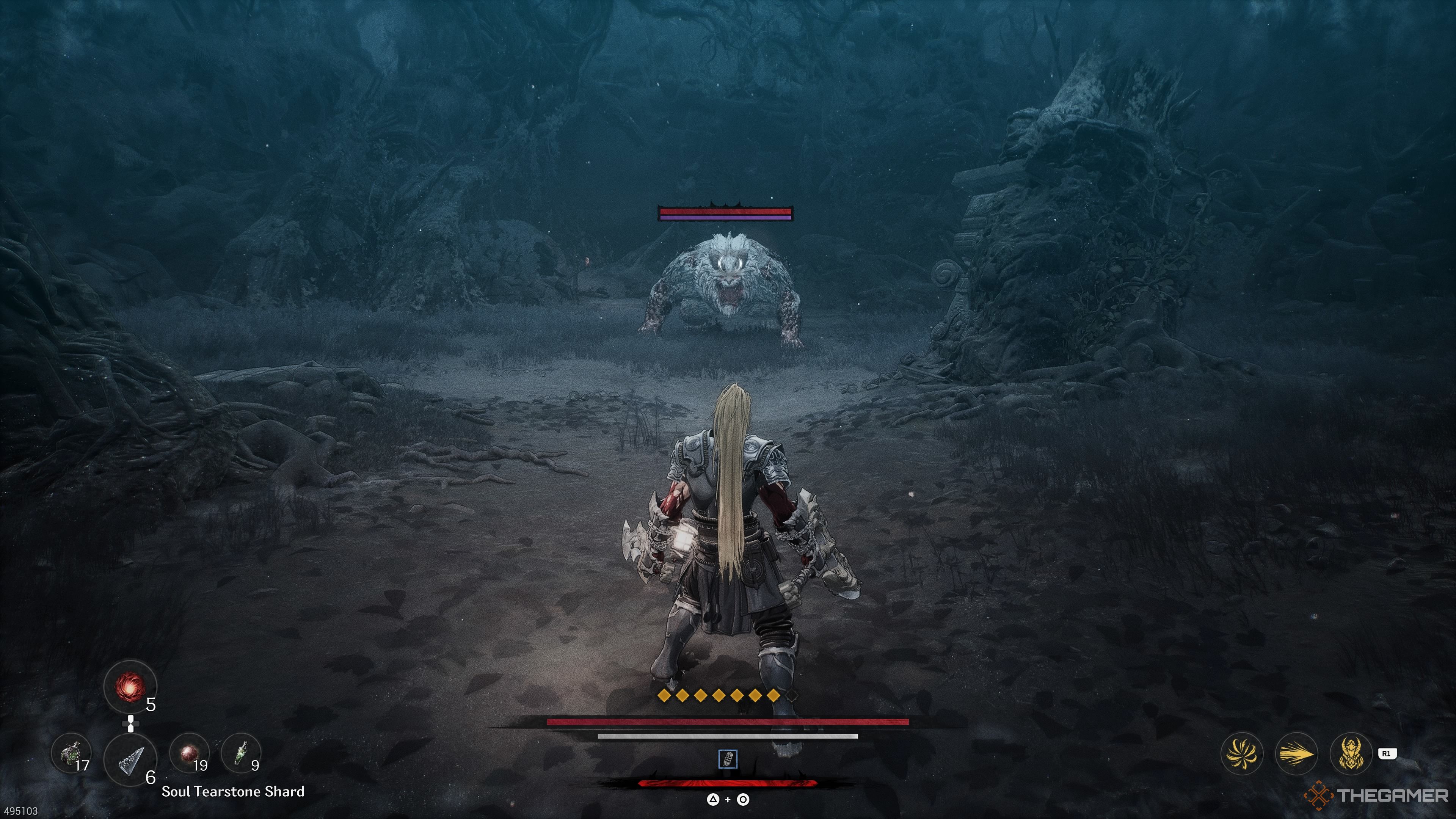 The Tigron in the Grove of Remnants in the Hermit Mountains in The First Berserker Khazan.