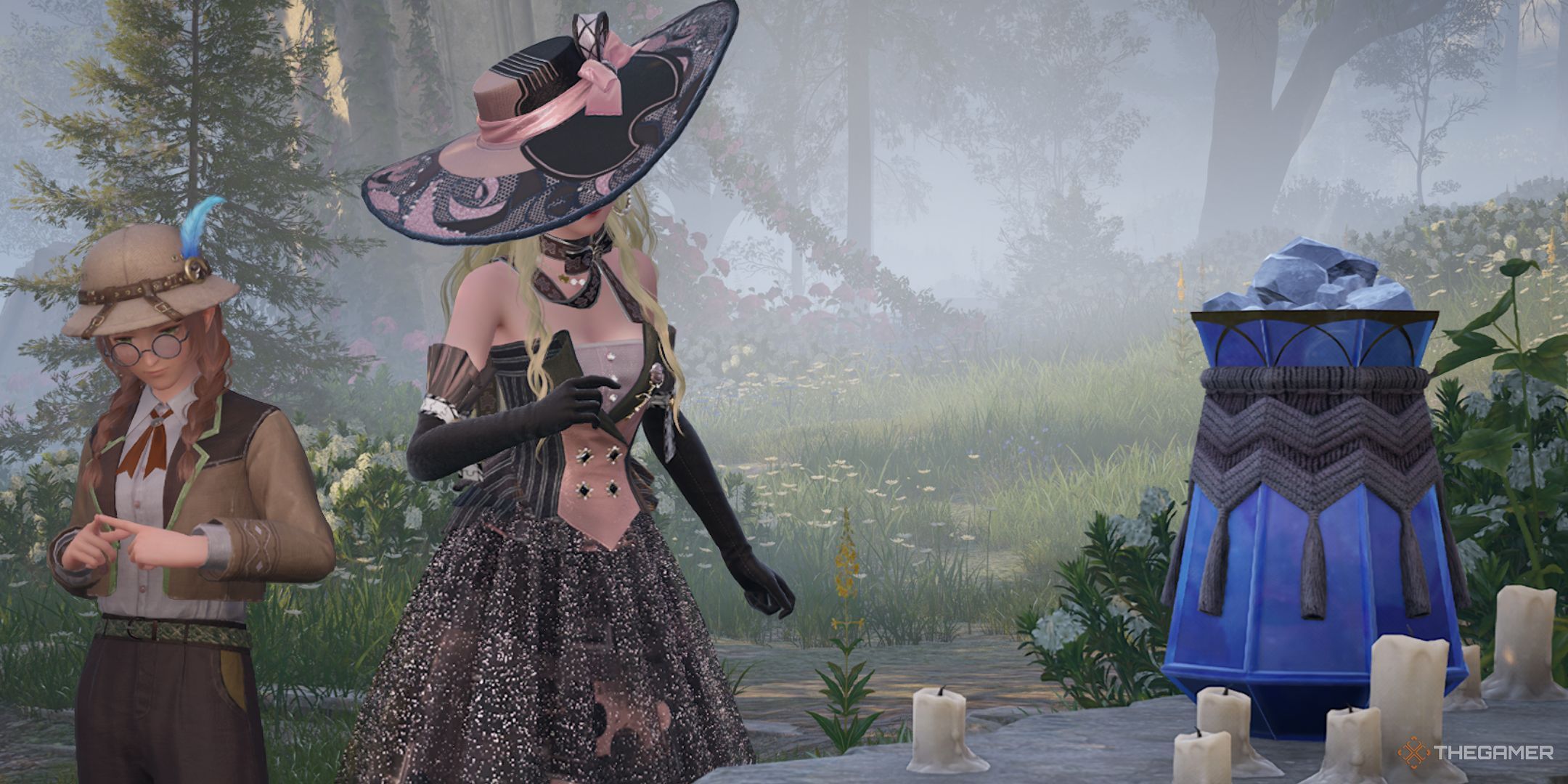 Nikki and Luni are making Aroma Vials in Infinity Nikki.