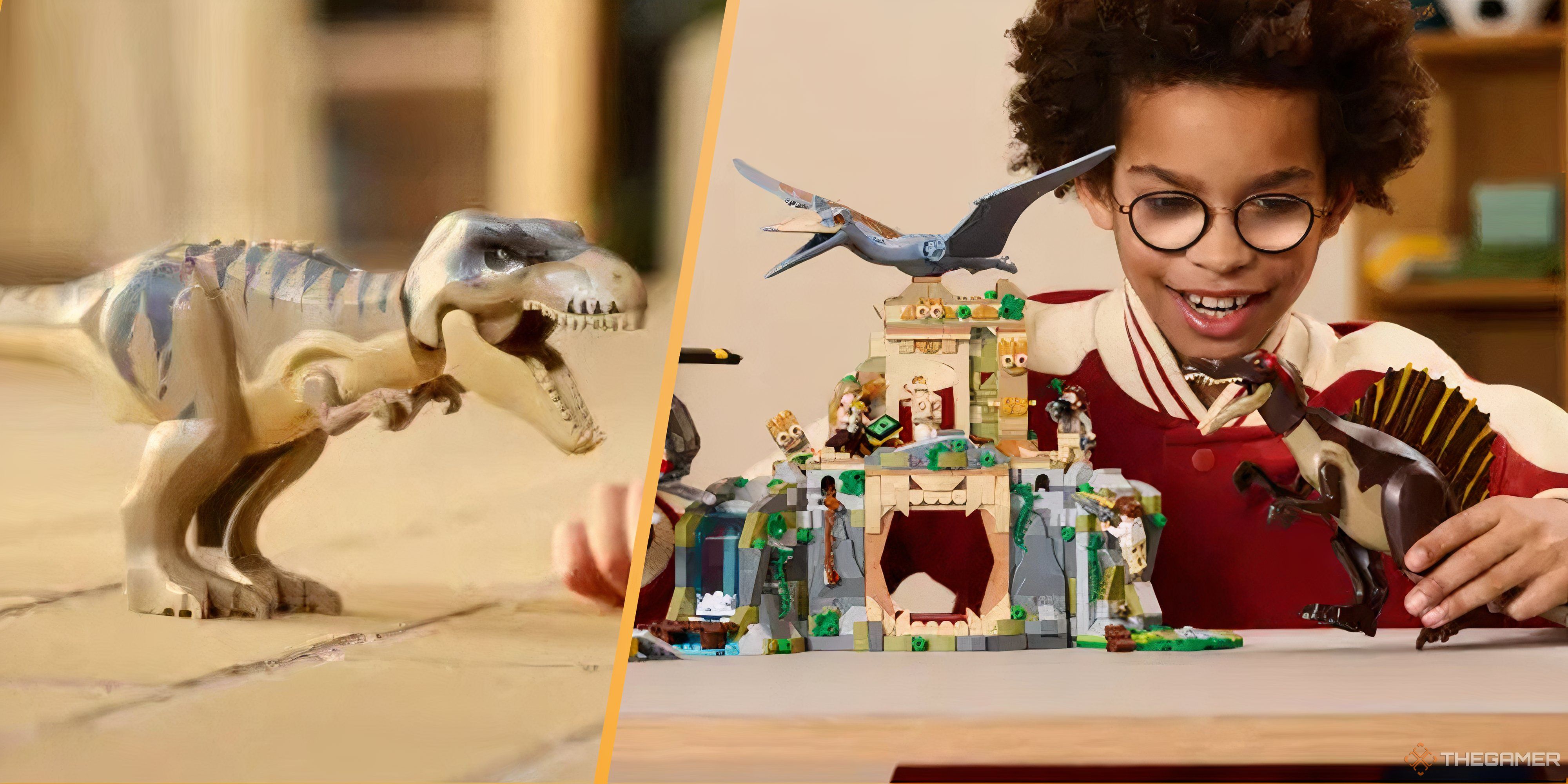 jurassic world rebirth lego t-rex and full set.