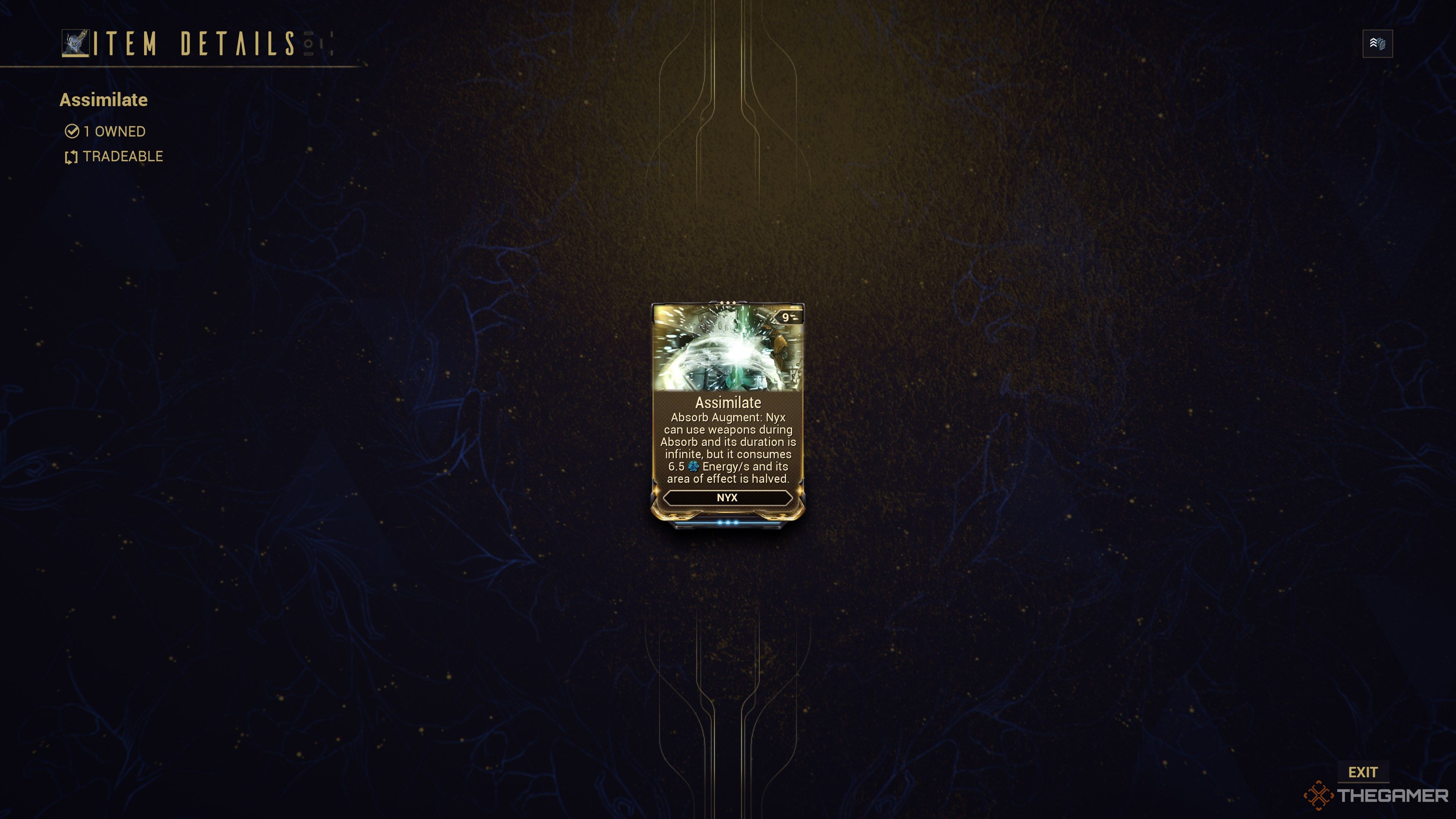 Warframe Assimilate Augment