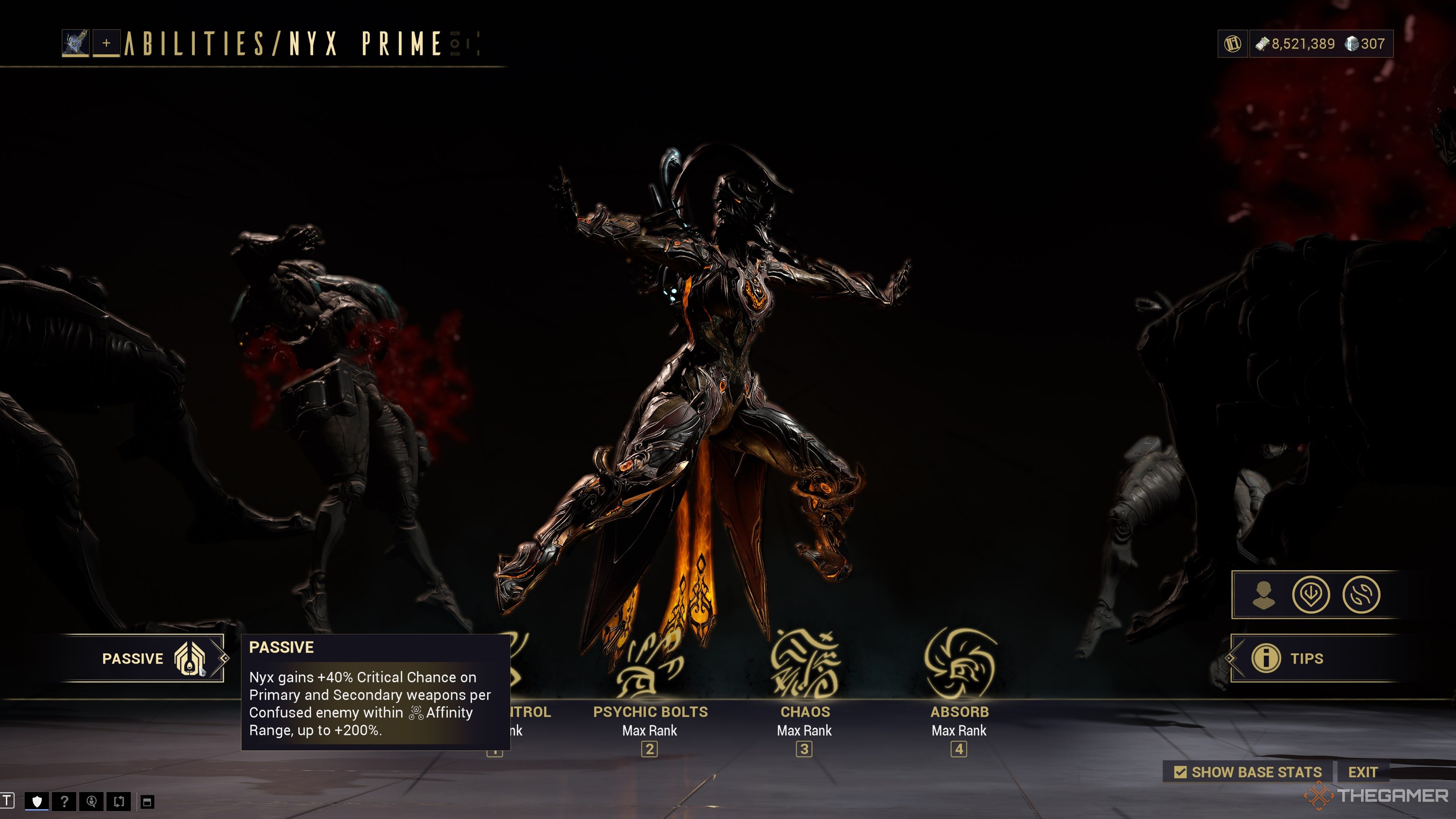 Warframe Nyx Passive