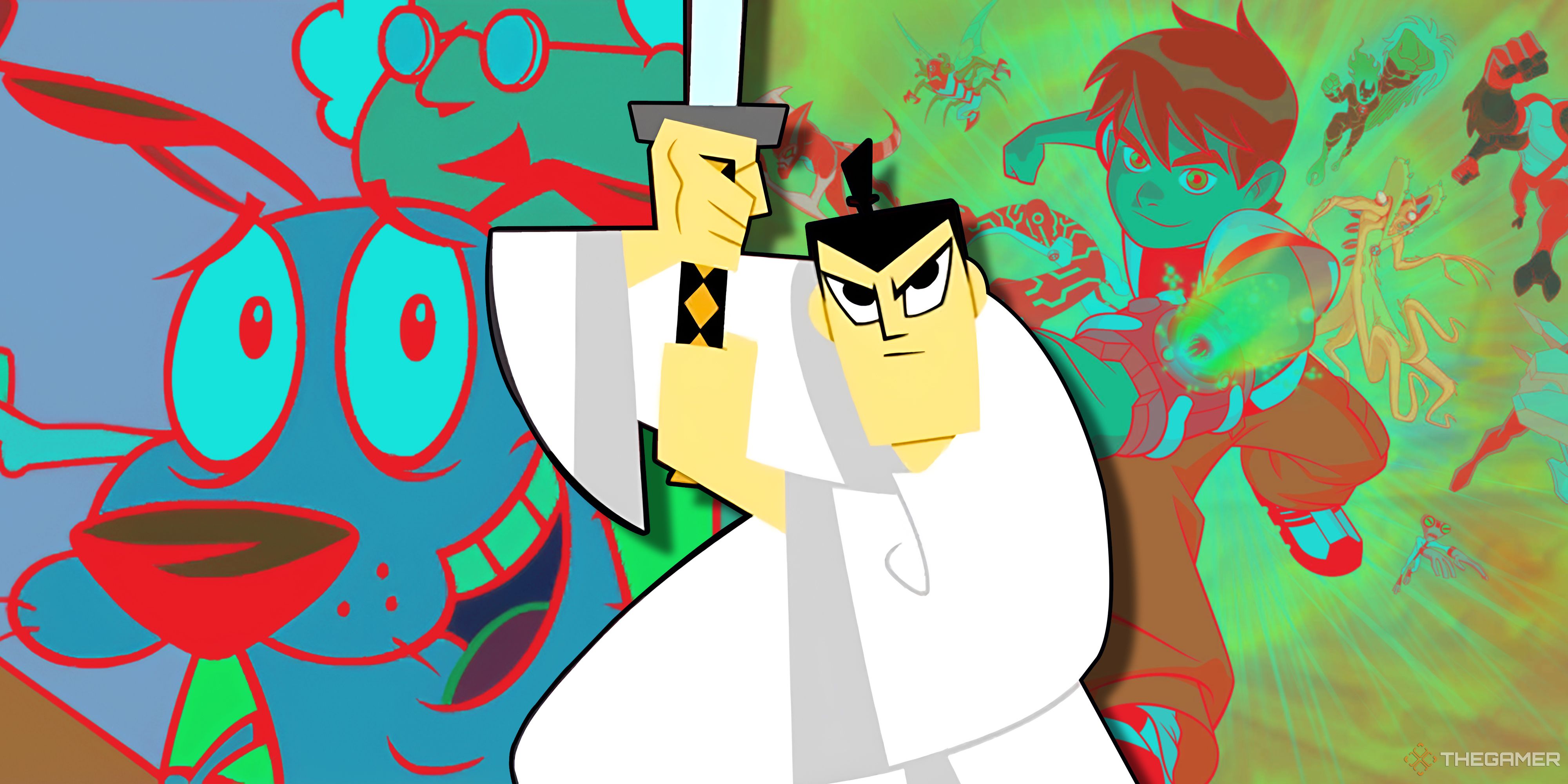 Courage The Cowardly Dog, Samurai Jack and Ben 10.