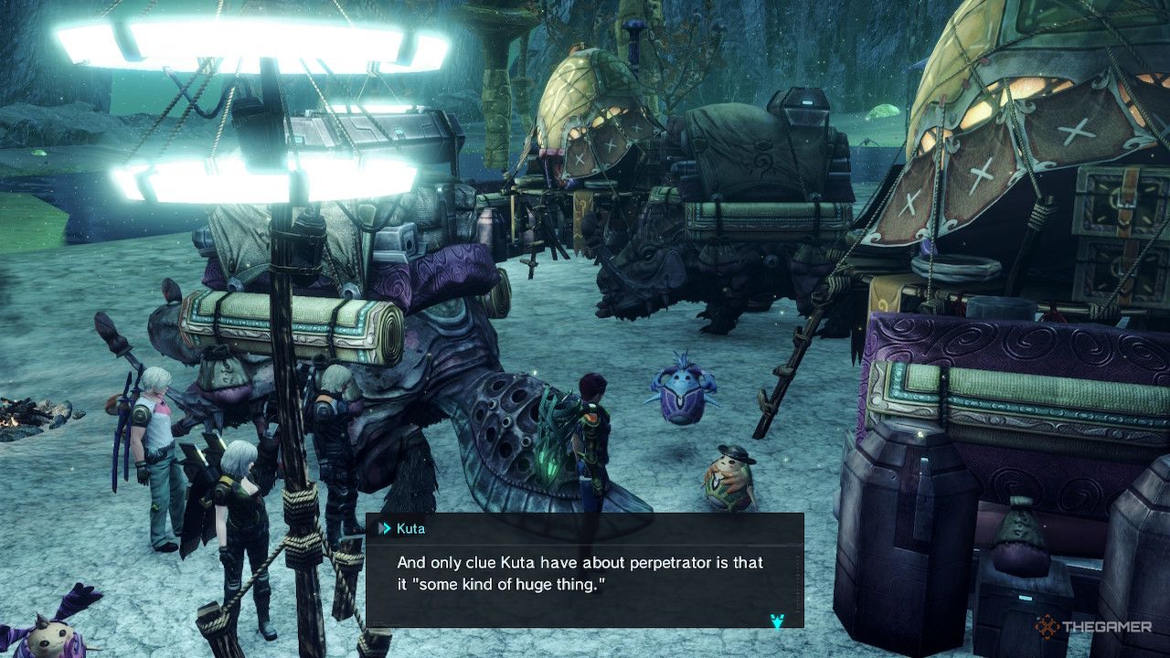 Speaking with kuta about his thief in xenoblade chronicles x definitive edition.