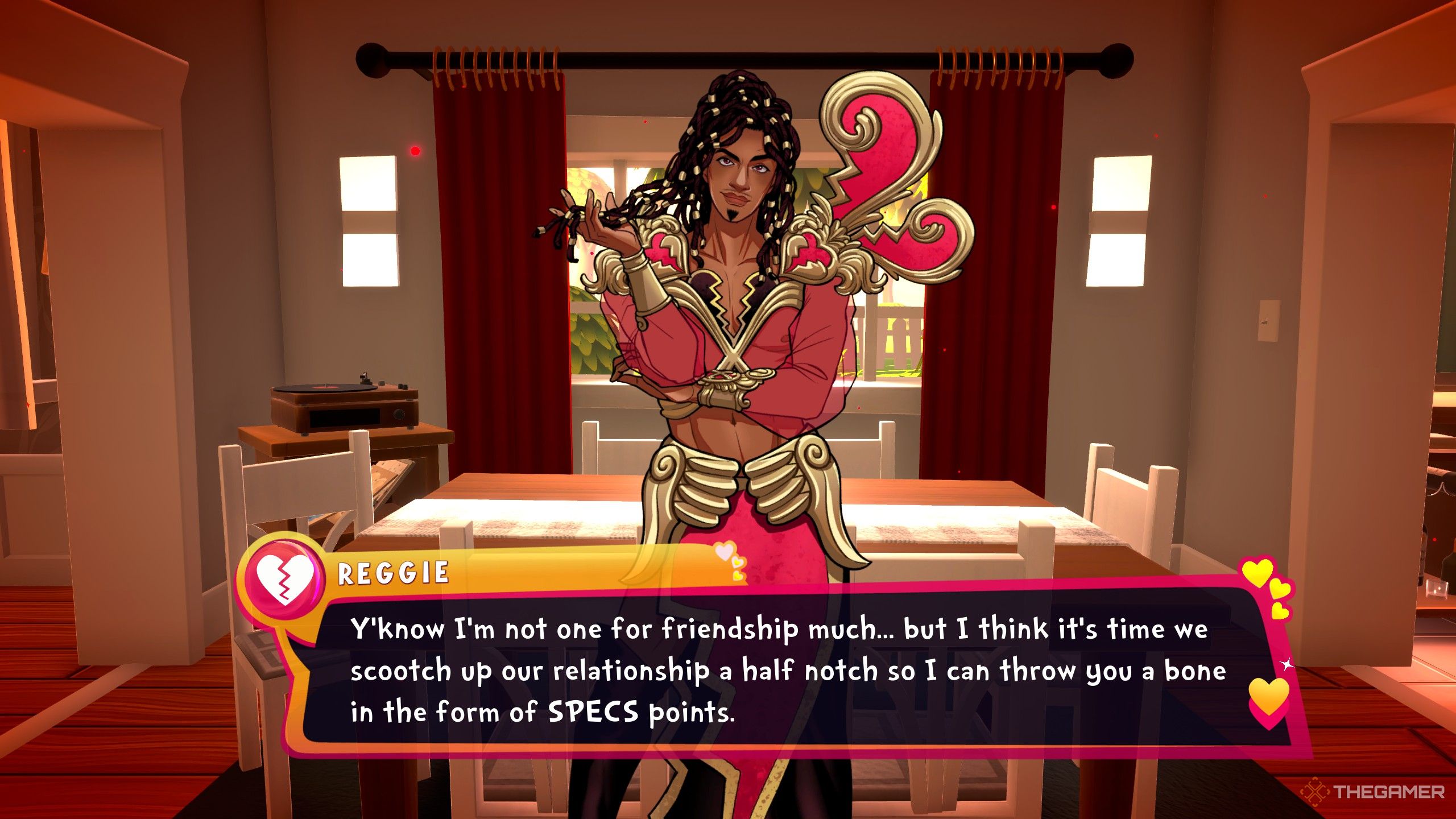Reggie talking about becoming friends in Date Everything.