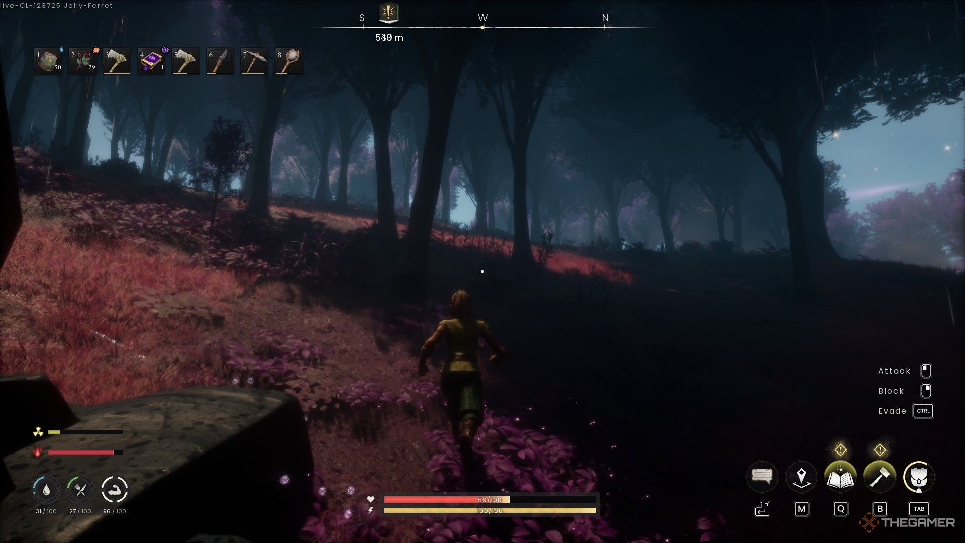 A player character heads toward the Stormtouched Highlands through the Fractured Plains in Runescape Dragonwilds.