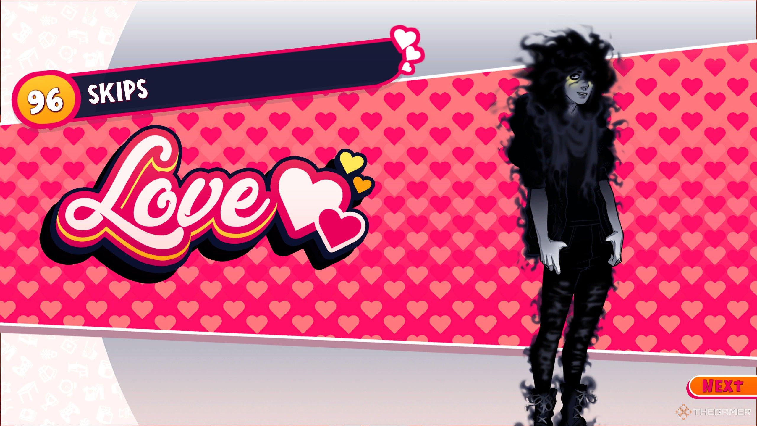 Getting a love ending with Skips, who is also Shadowlord, in Date Everything.