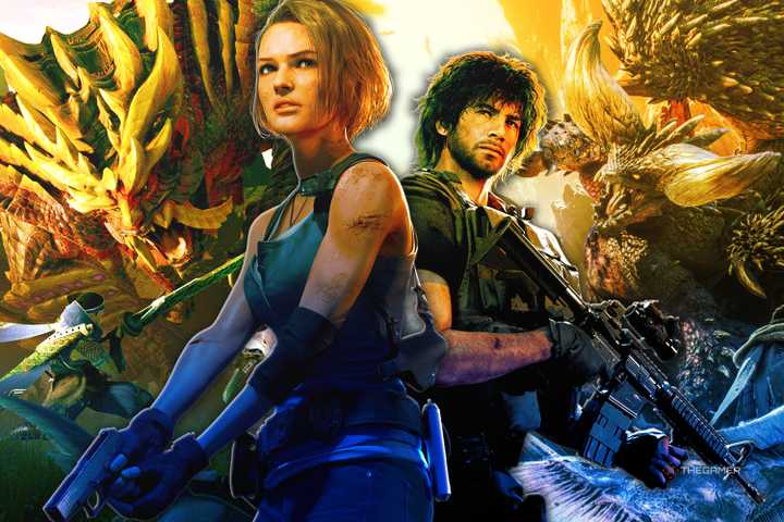 Monster Hunter World and Rise and Resident Evil 3 Remake.