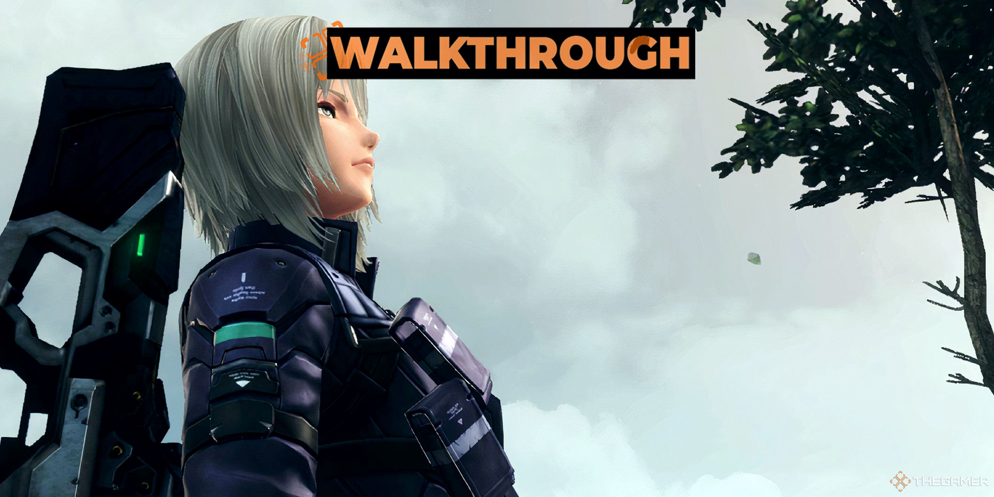 Irina looks up to the sky in Xenoblade X (1)