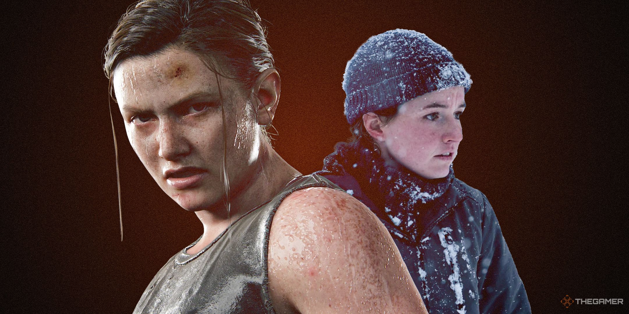 Video game Abby Anderson next to HBO's Abby Anderson.